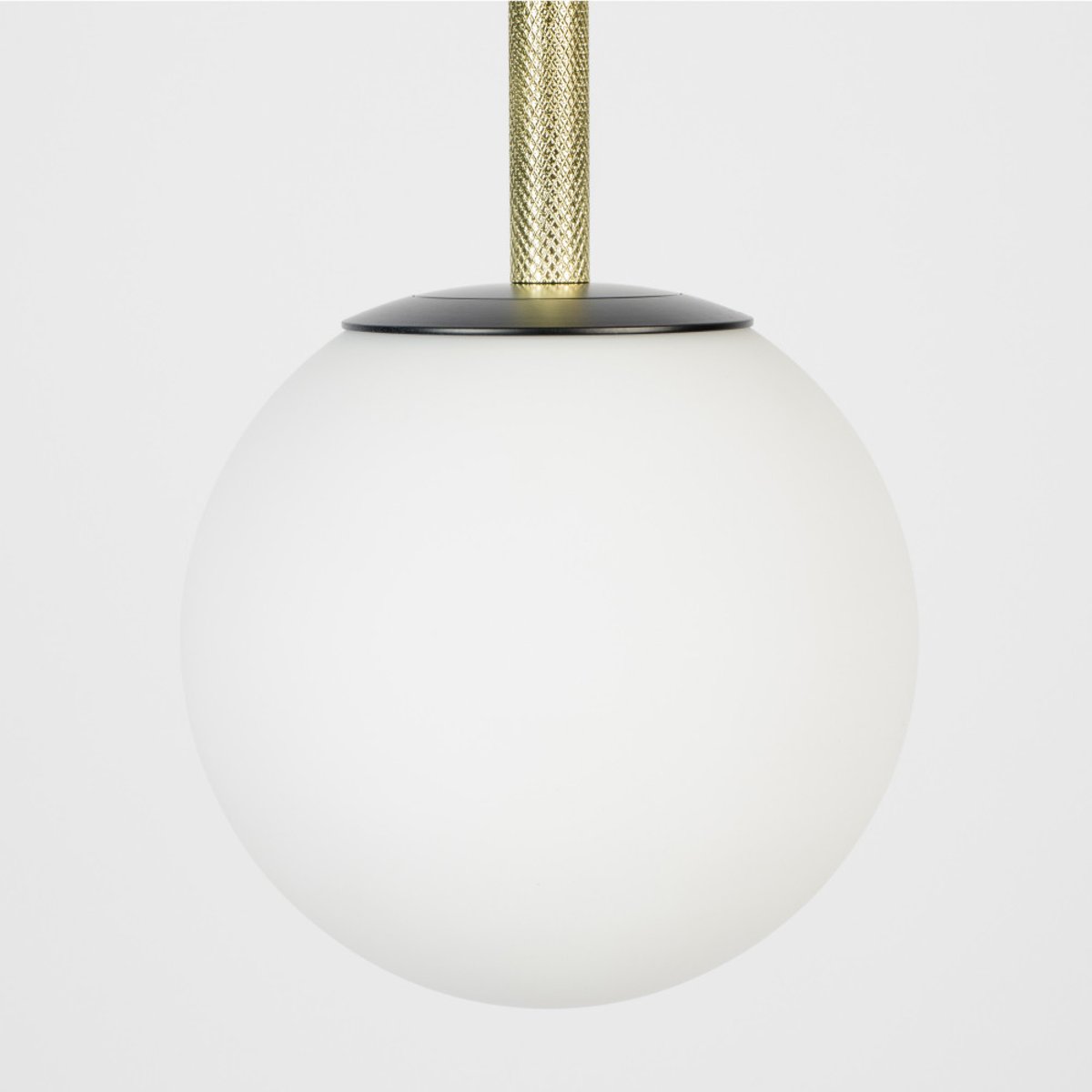 Suspension en verre et métal ø18cm - Orion noir, ZUIVER