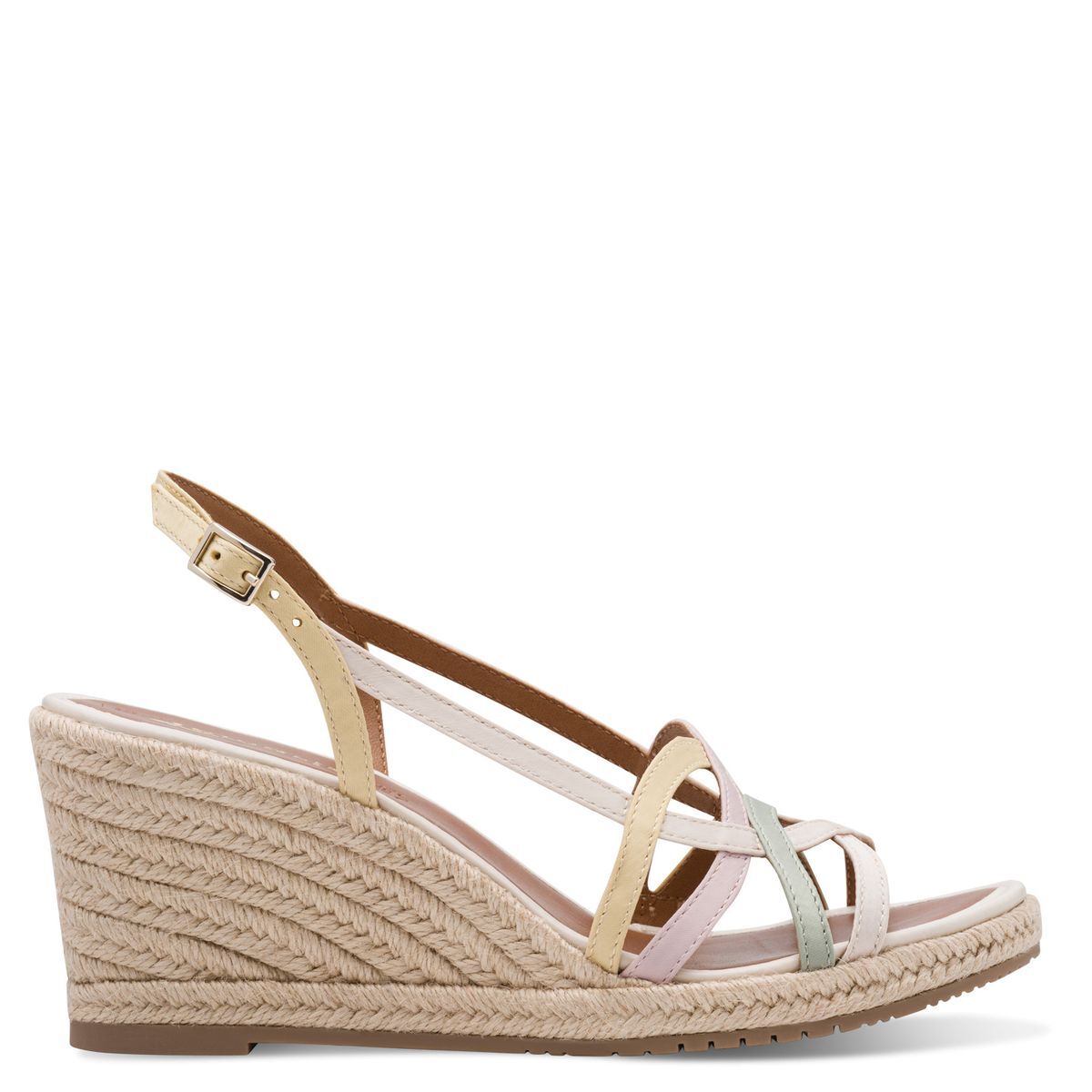Sandale à talon en boucle blanc, TAMARIS