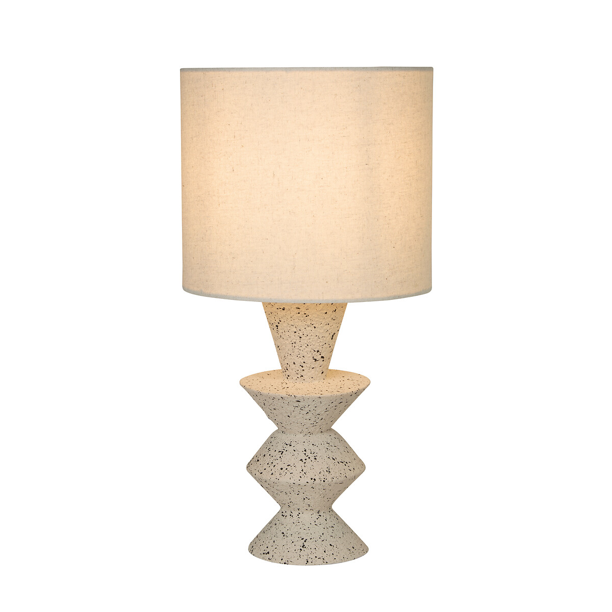 Campo Stoneware Table Lamp with Neutral Shade multi-coloured, SO'HOME