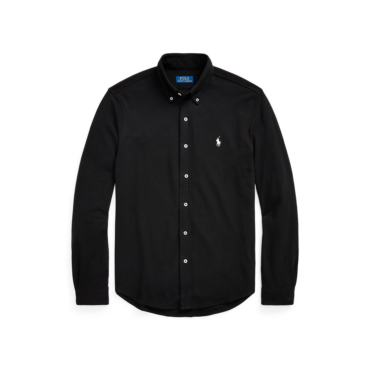 Cotton Pique Shirt, Ultra Light black, POLO RALPH LAUREN
