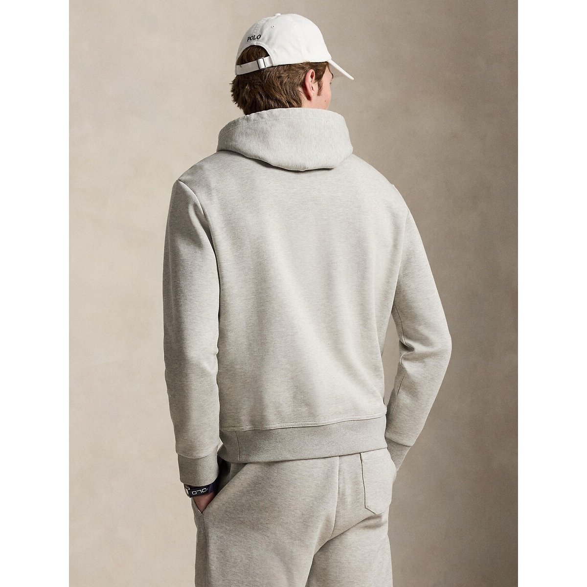 Sweat à capuche maille double gris foncé, POLO RALPH LAUREN