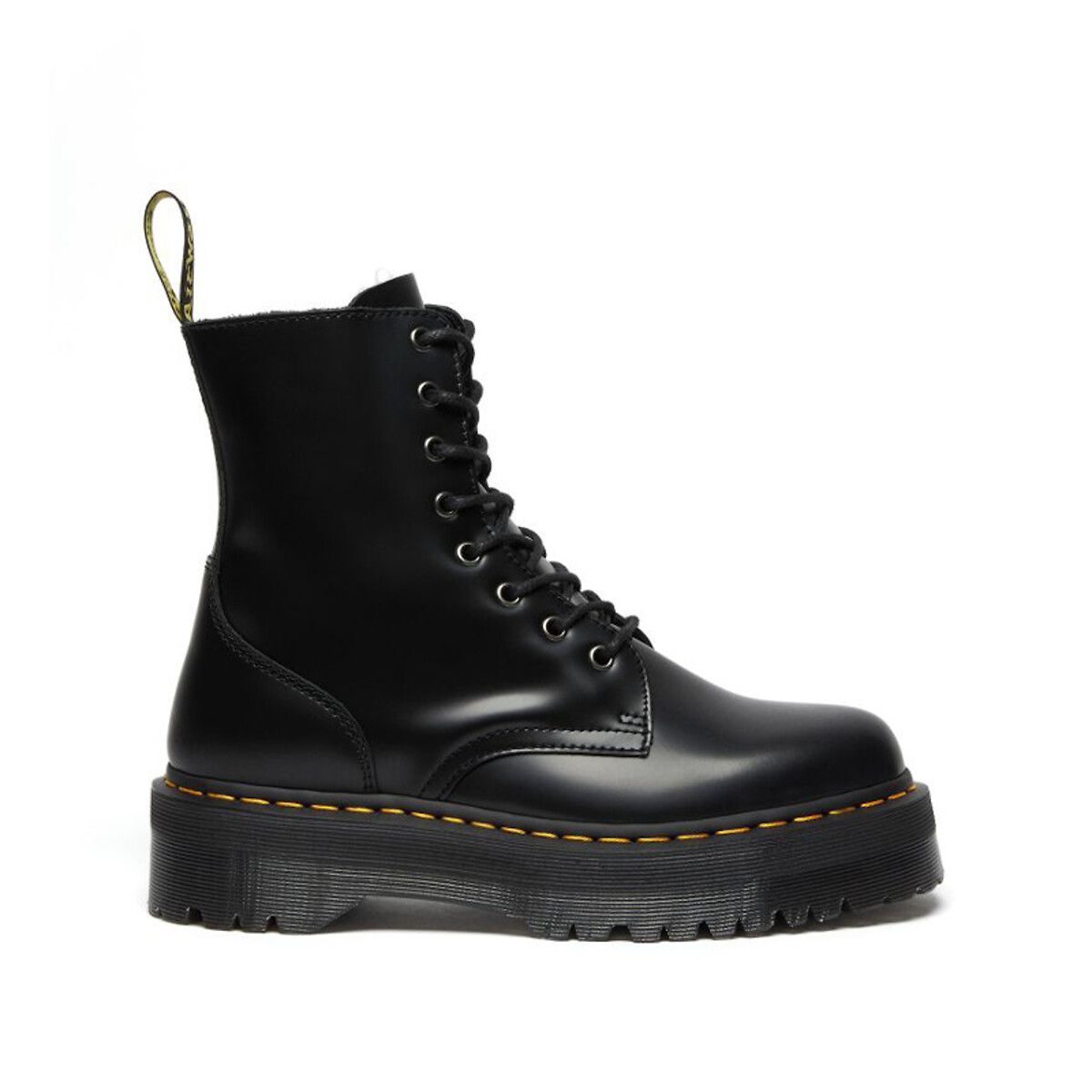 Boots plateforme Jadon en cuir Smooth noir, DR. MARTENS