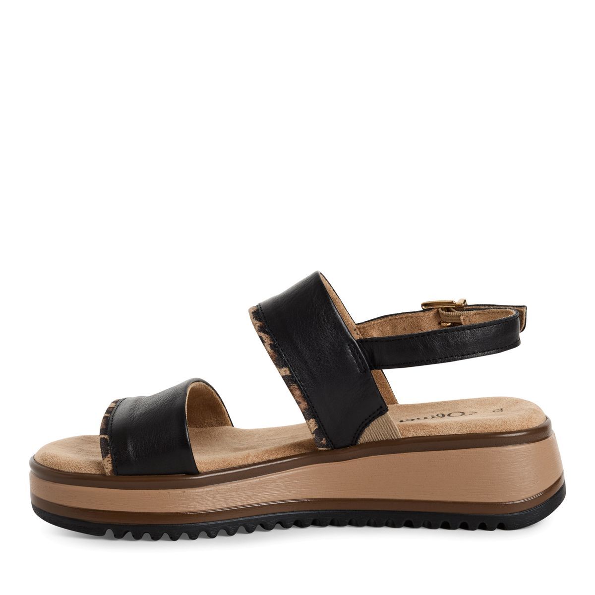 Sandale en cuir noir, S.OLIVER
