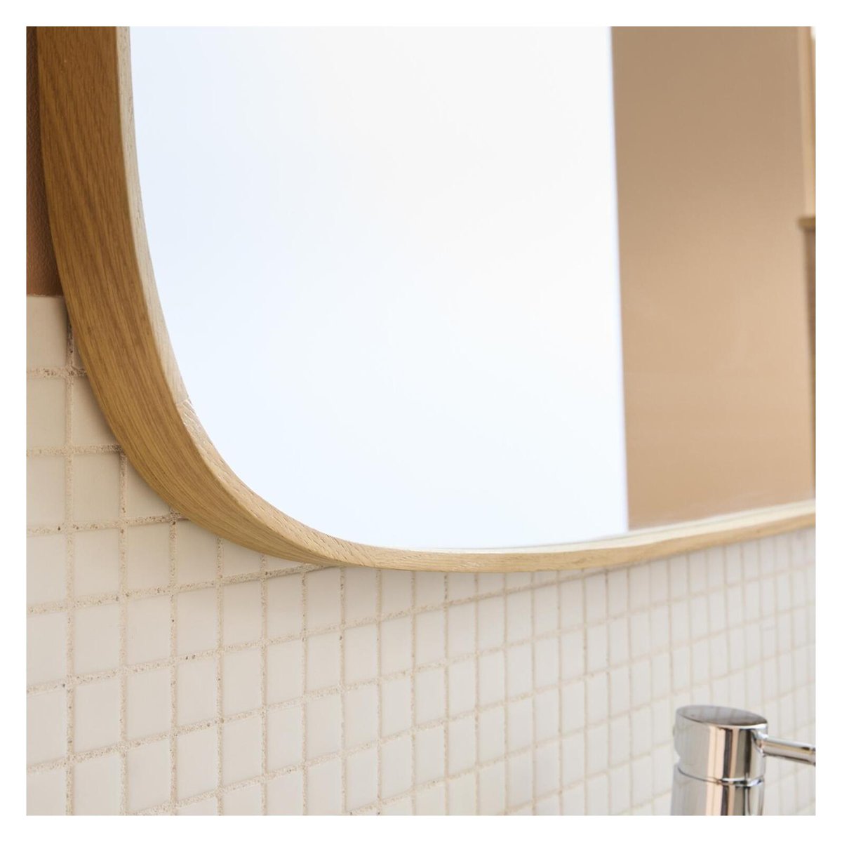 Miroir rectangulaire chêne 50x140 FLOKI chêne, MOB IN