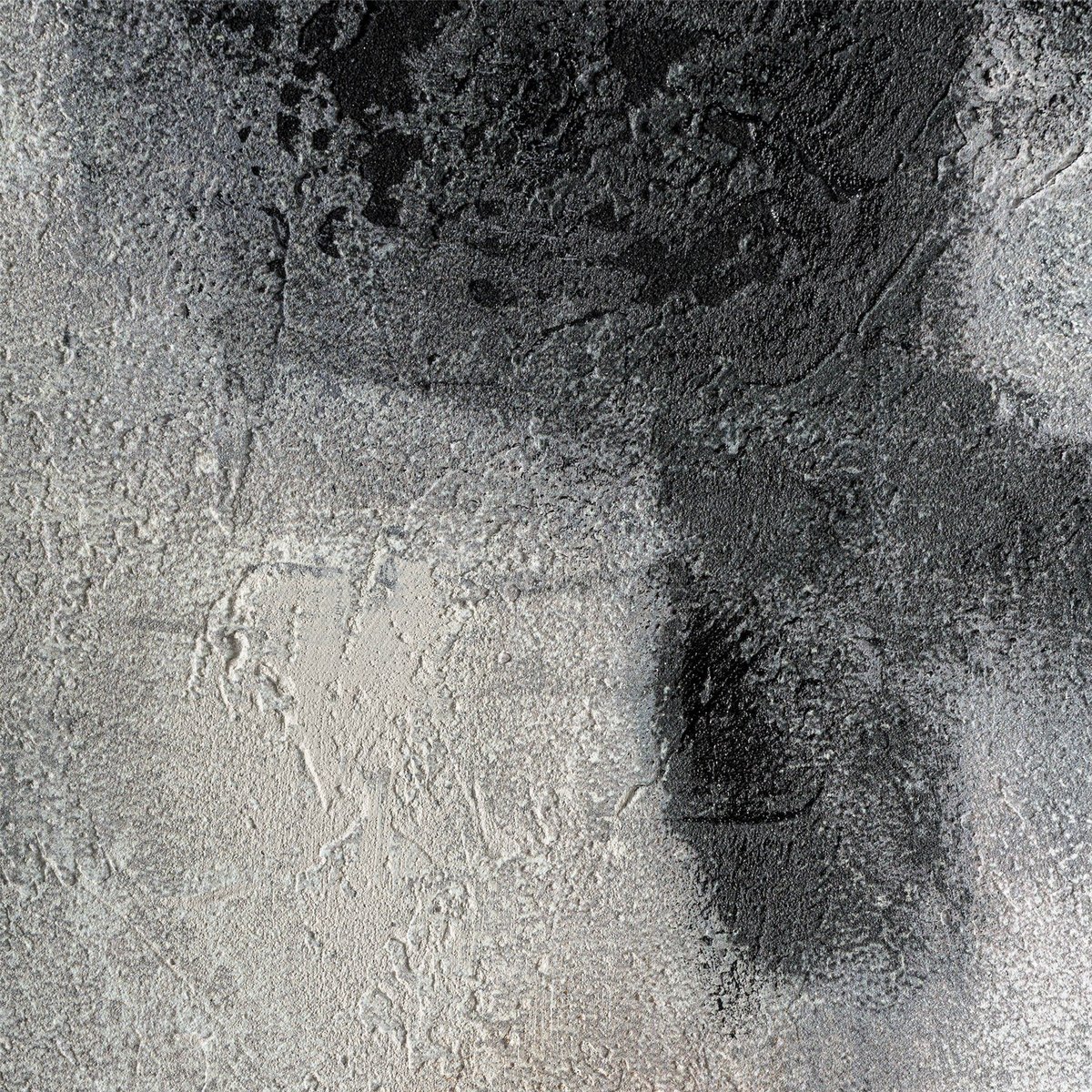 Tableau mural abstrait en toile contemporain tons neutres gris noir et blanc, RECOLLECTION