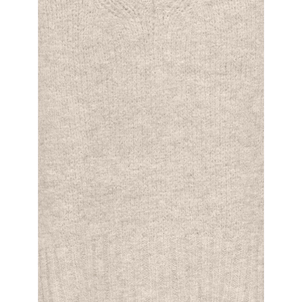 Long Sleeve V-Neck Jumper ecru , ONLY
