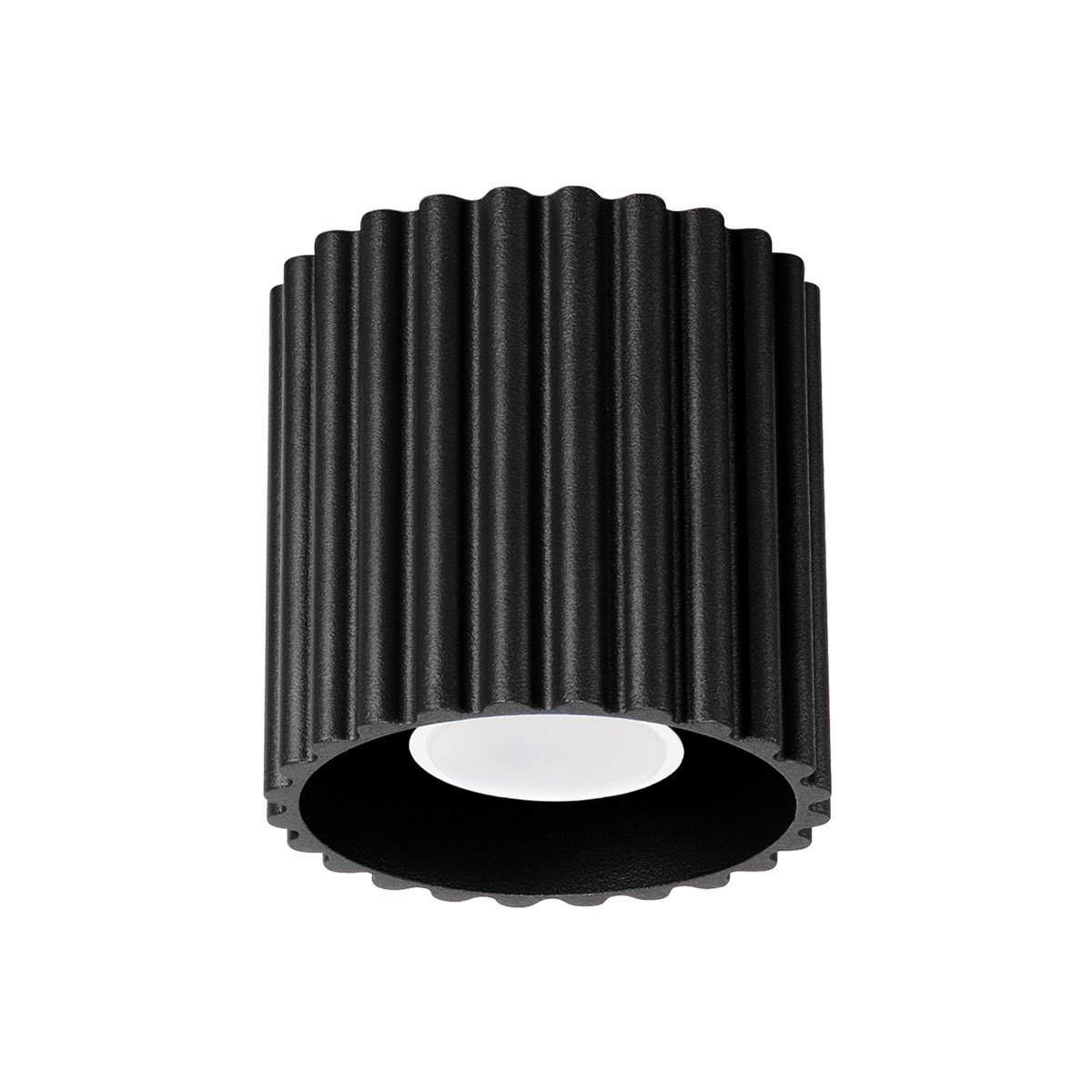 Plafonnier Aluminium Noir GU10 1 Aura noir, EDEN