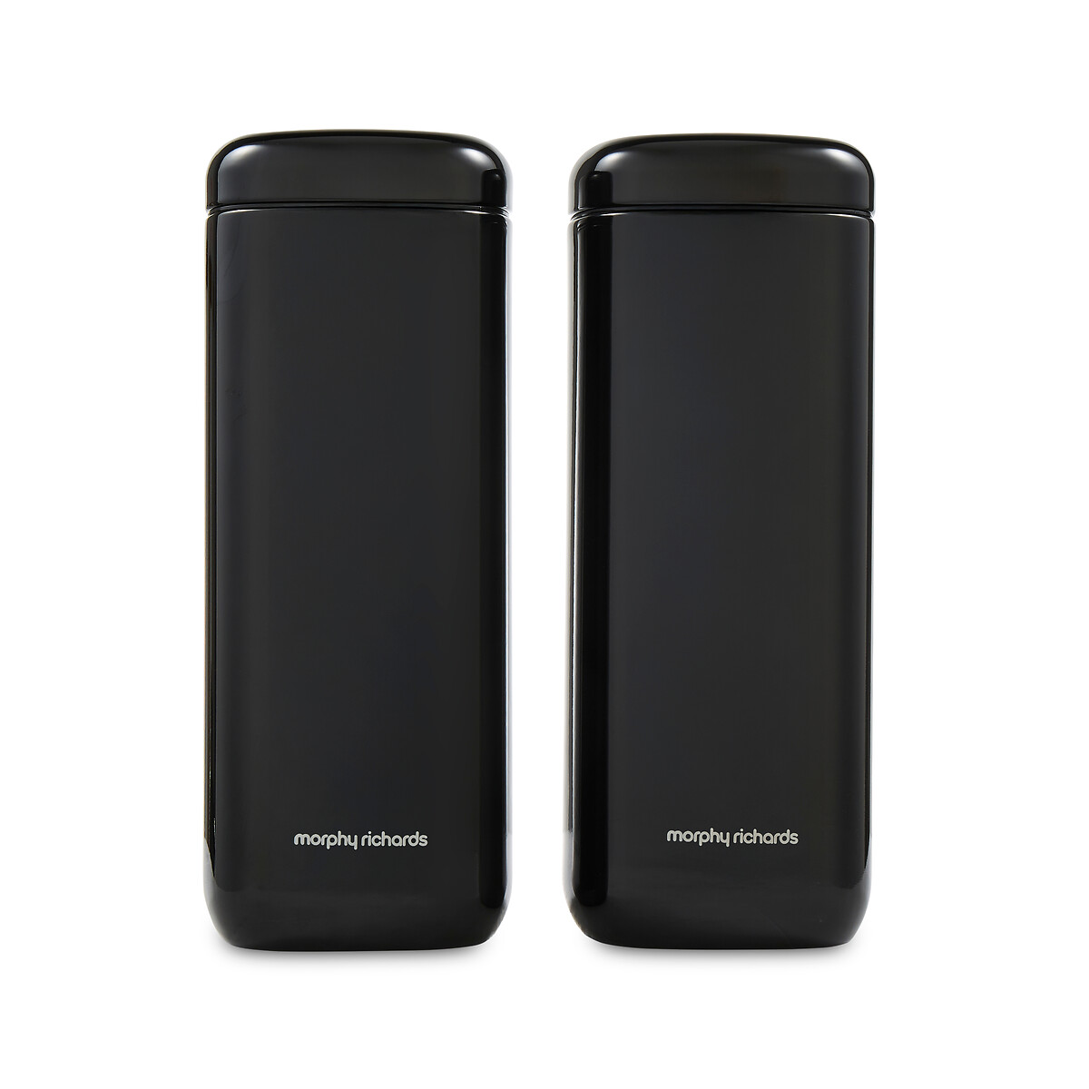 Set of 2 Equip Large Storage Canisters black, MORPHY RICHARDS