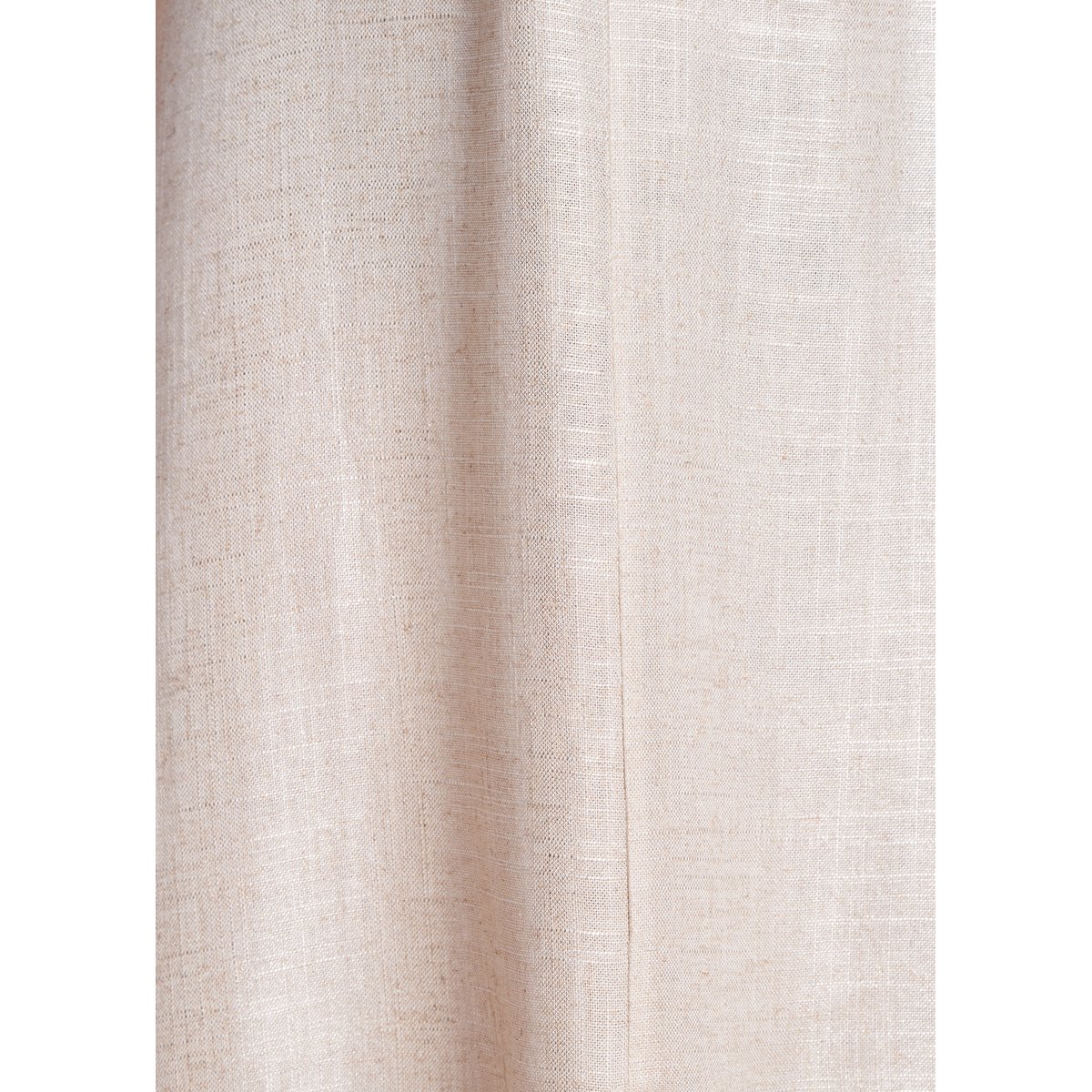 Robe mi-longue cache-cœur irisé en lin foiled greige, LA FEE MARABOUTEE