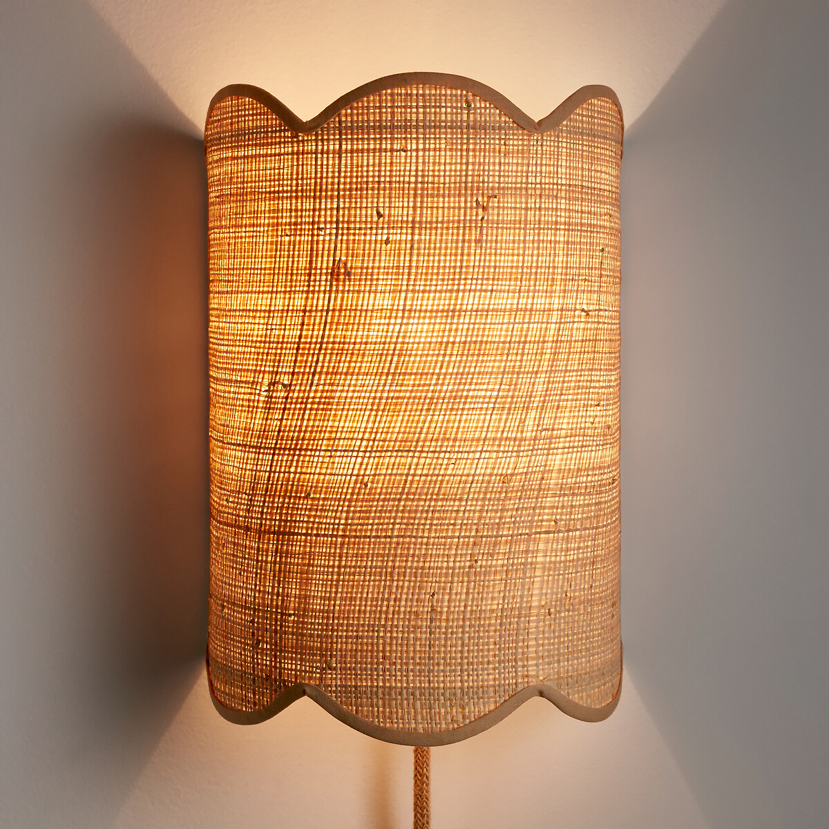 Dolkie Raffia Wall Light natural, LA REDOUTE INTERIEURS