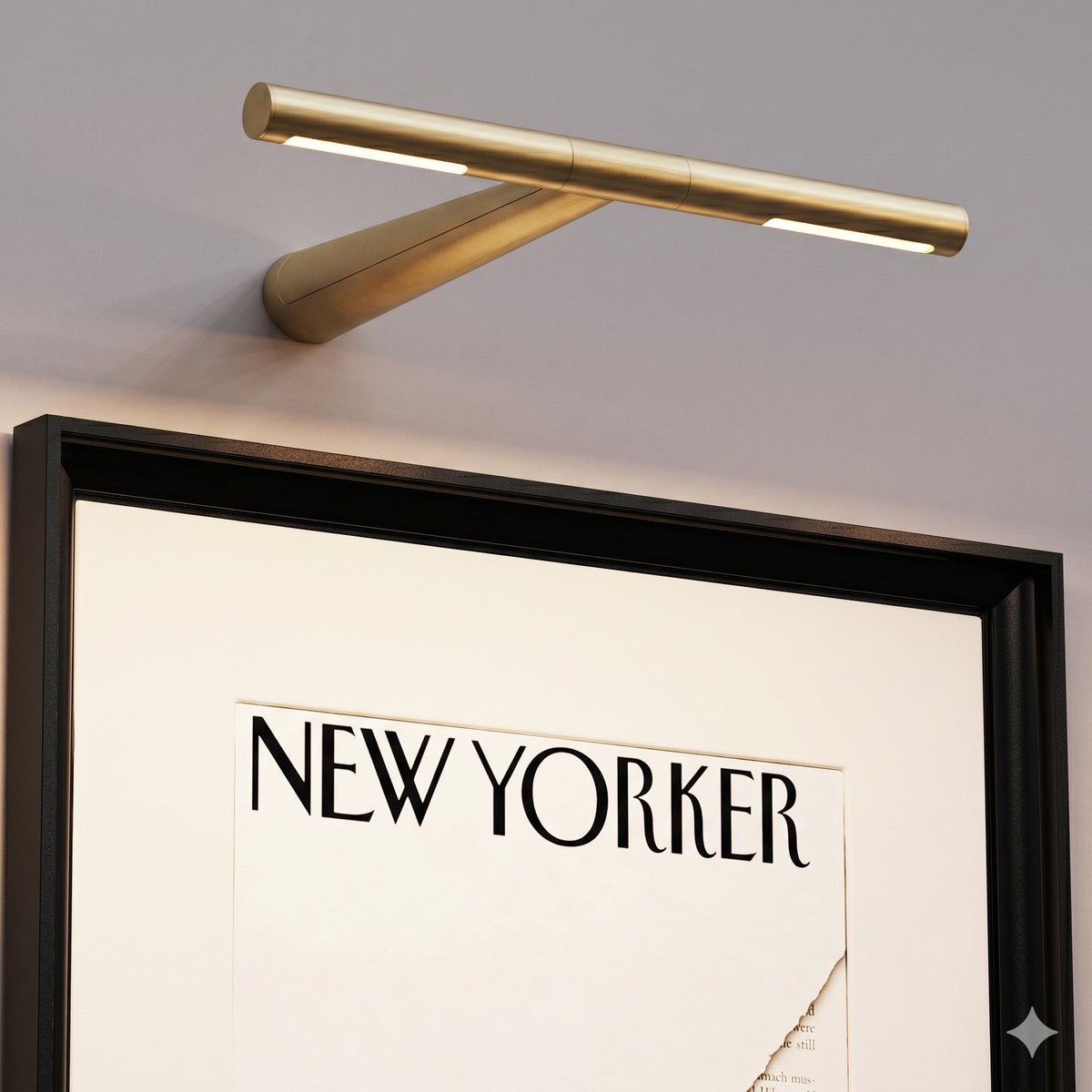 Applique murale d'intérieur noir LED blanc chaud dimmable ATELIER BLACK H22,5 cm or, LUMISKY