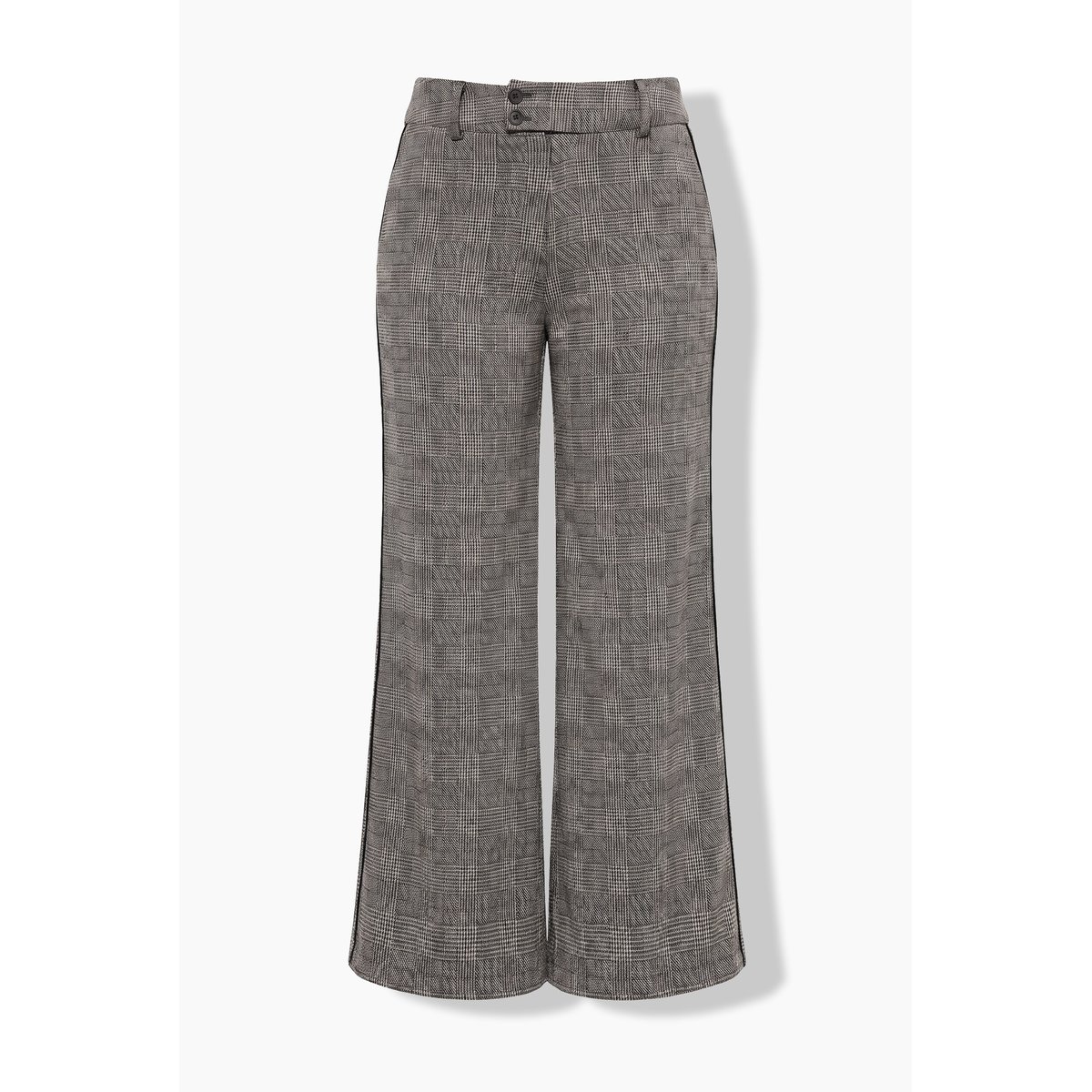 Pantalon à carreaux marron foncé, ULLA POPKEN