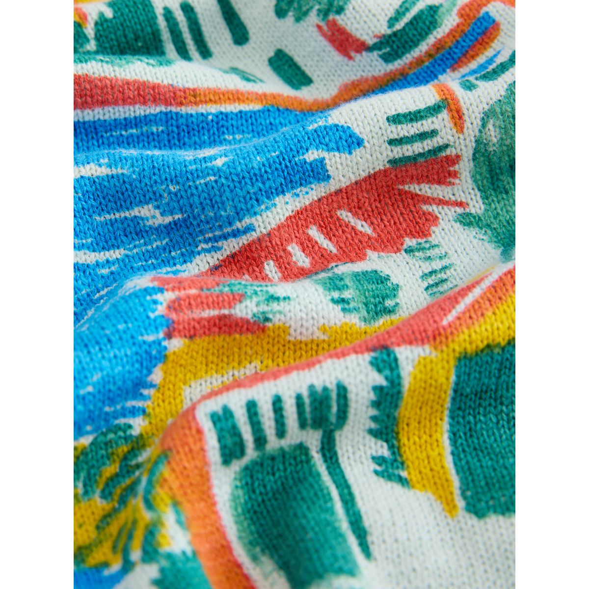 Chemise en maille à imprimé paysage bleu clair, NEXT