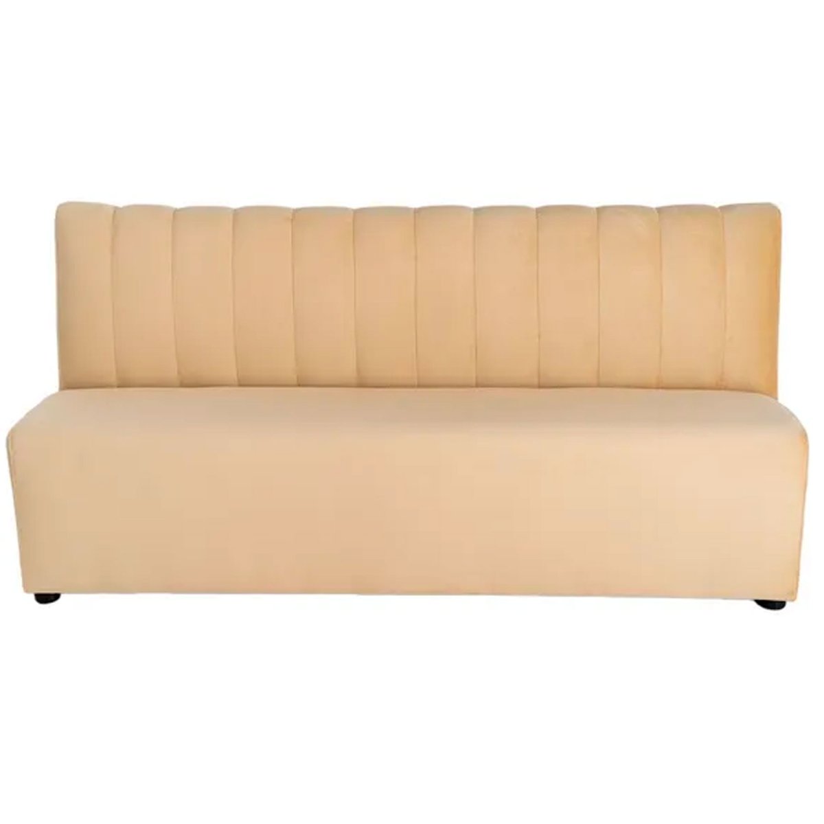 Banc d'hôtellerie tissu beige 180x60x90cm beige, WADIGA