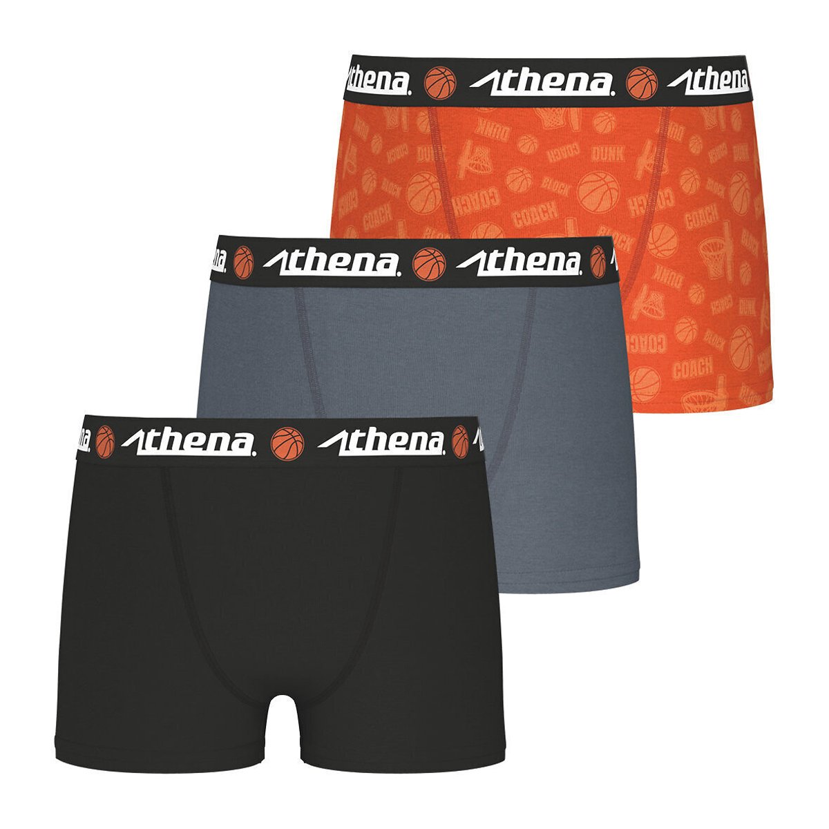 Lot de 3 boxers homme, fabriqués en France imprimé + bleu marine, EMINENCE