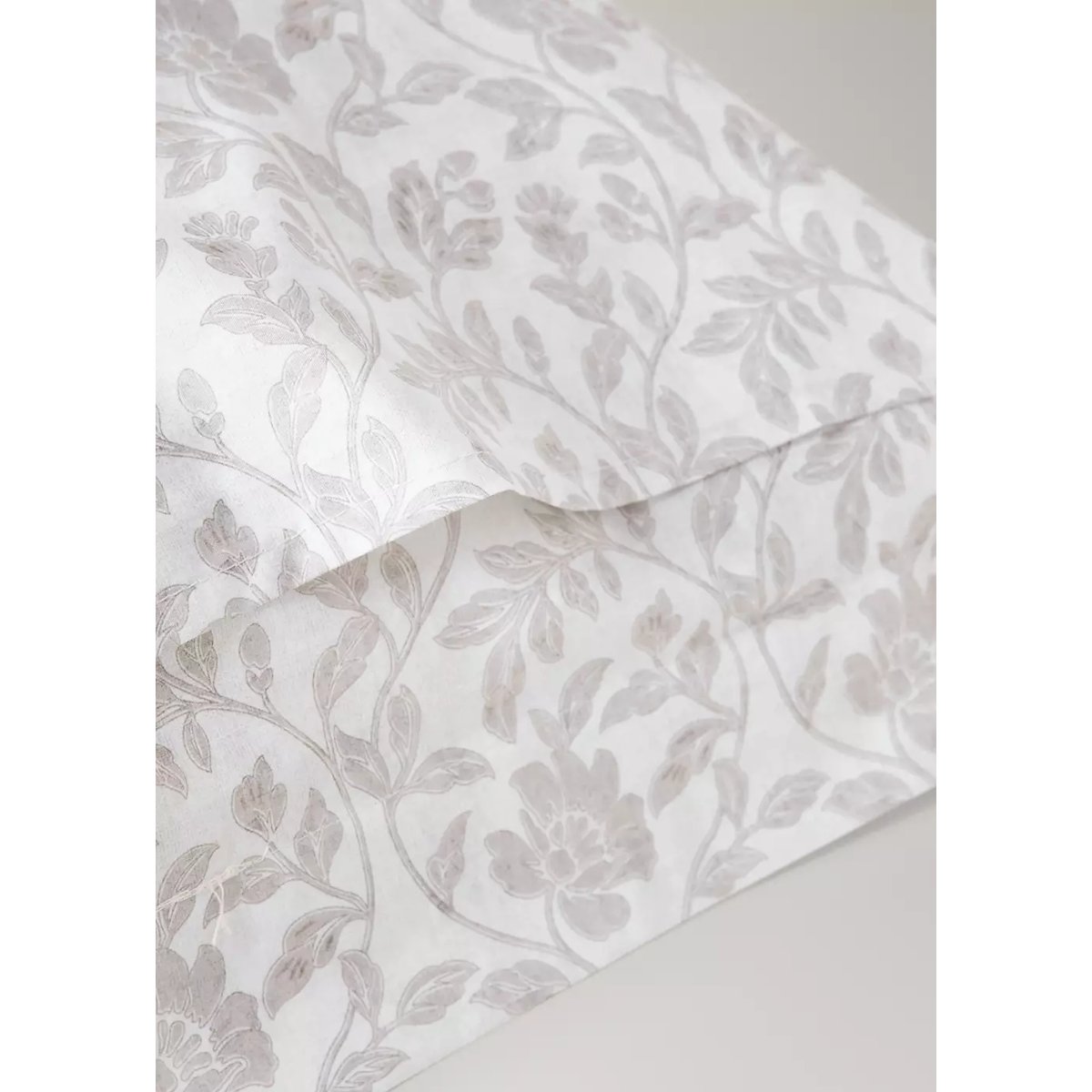 Deux taies d’oreiller imprimé fleuri 60x60 cm écru, MANGO HOME