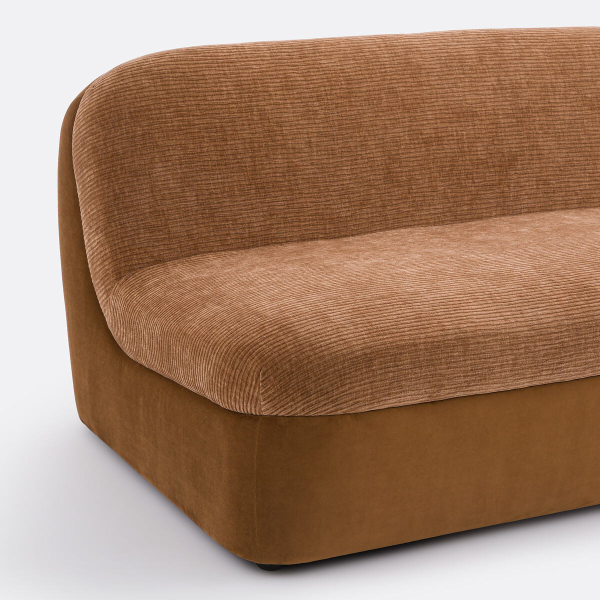 Banquette 2 places, velours, Ventis ocre, LA REDOUTE INTERIEURS