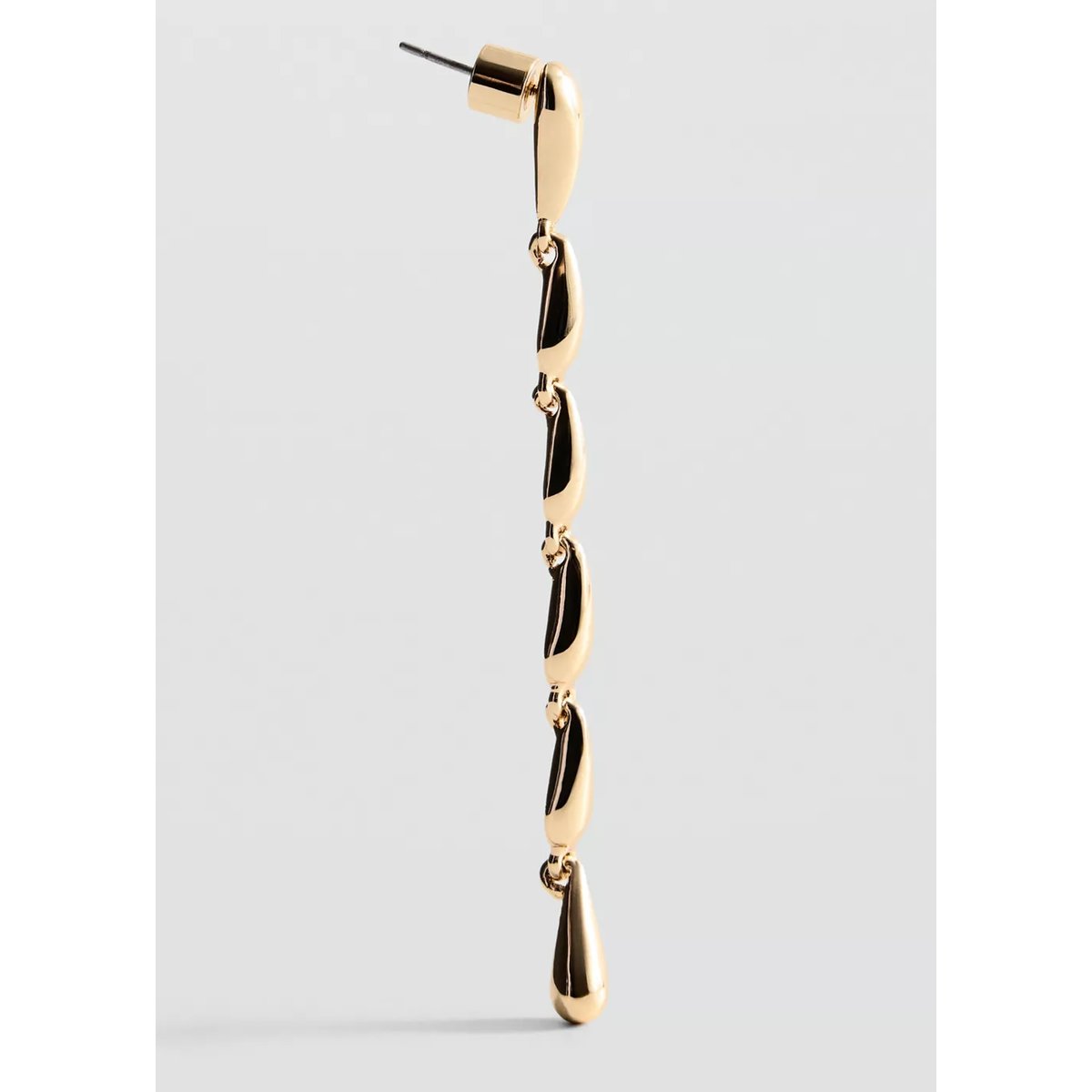 Boucles d’oreilles pendantes gouttes or, MANGO