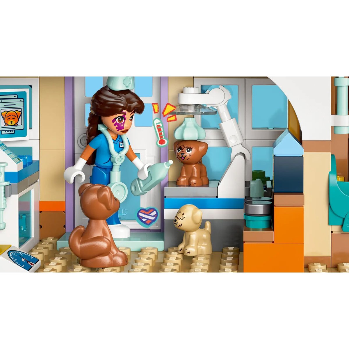 LEGO Friends - Clinique Vétérinaire pour Chevaux et Animaux de Compagnie - 42651 multicolore, LEGO