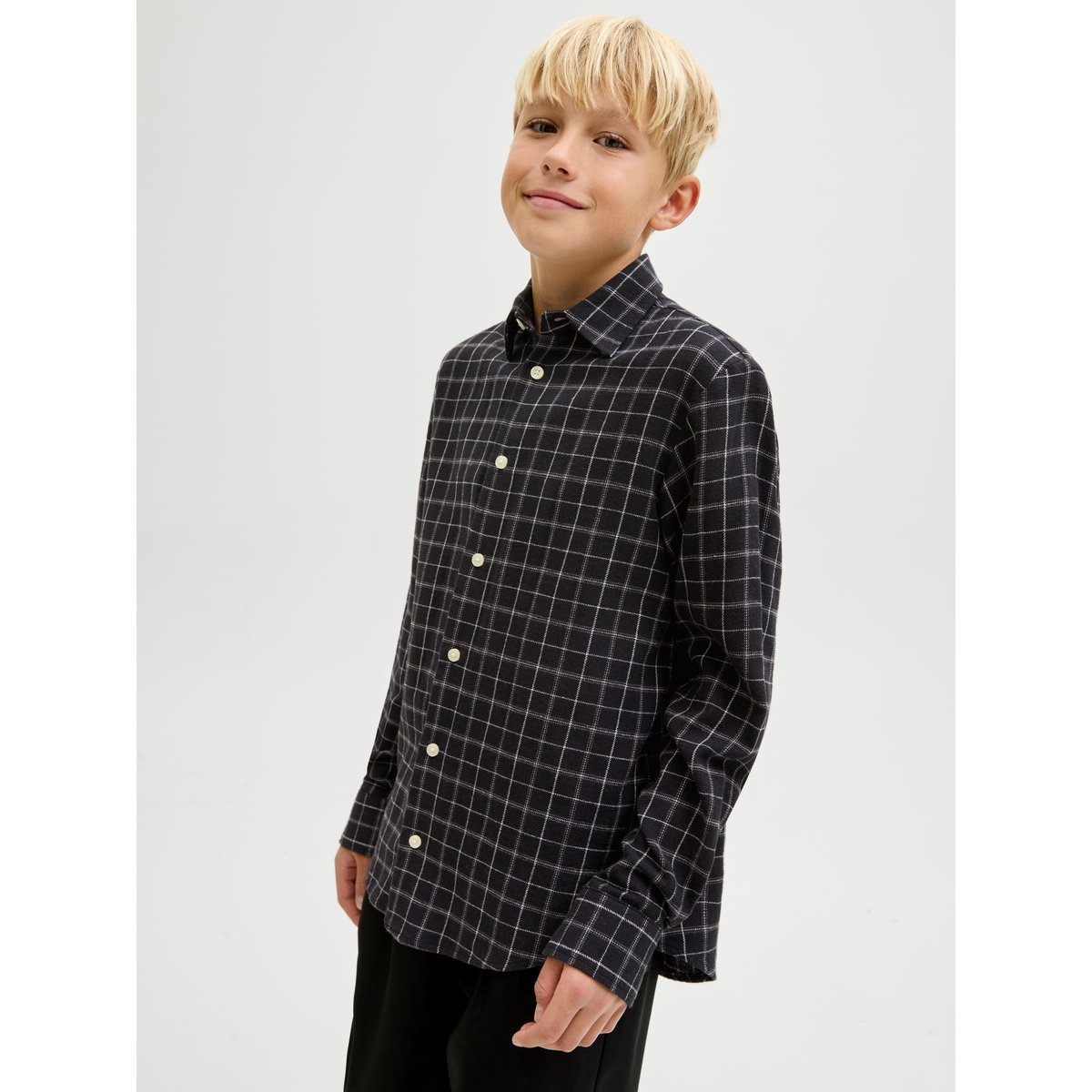 Chemise noire - black, JACK & JONES JUNIOR