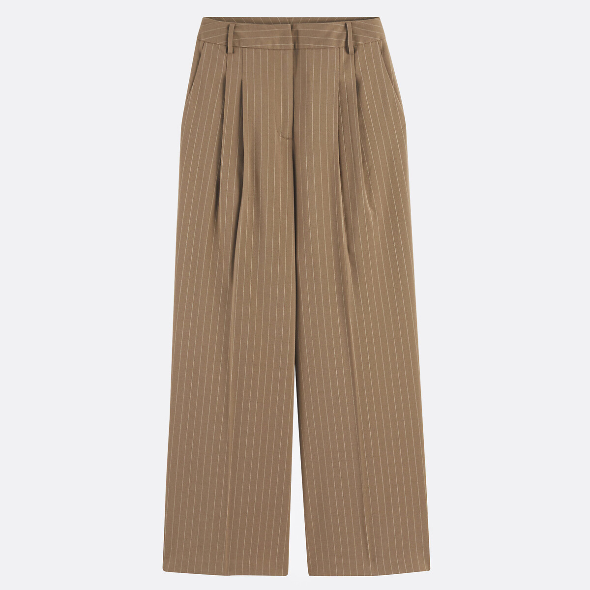 Pantalon loose rayé, Signature SIMEO rayé caramel, LA REDOUTE COLLECTIONS