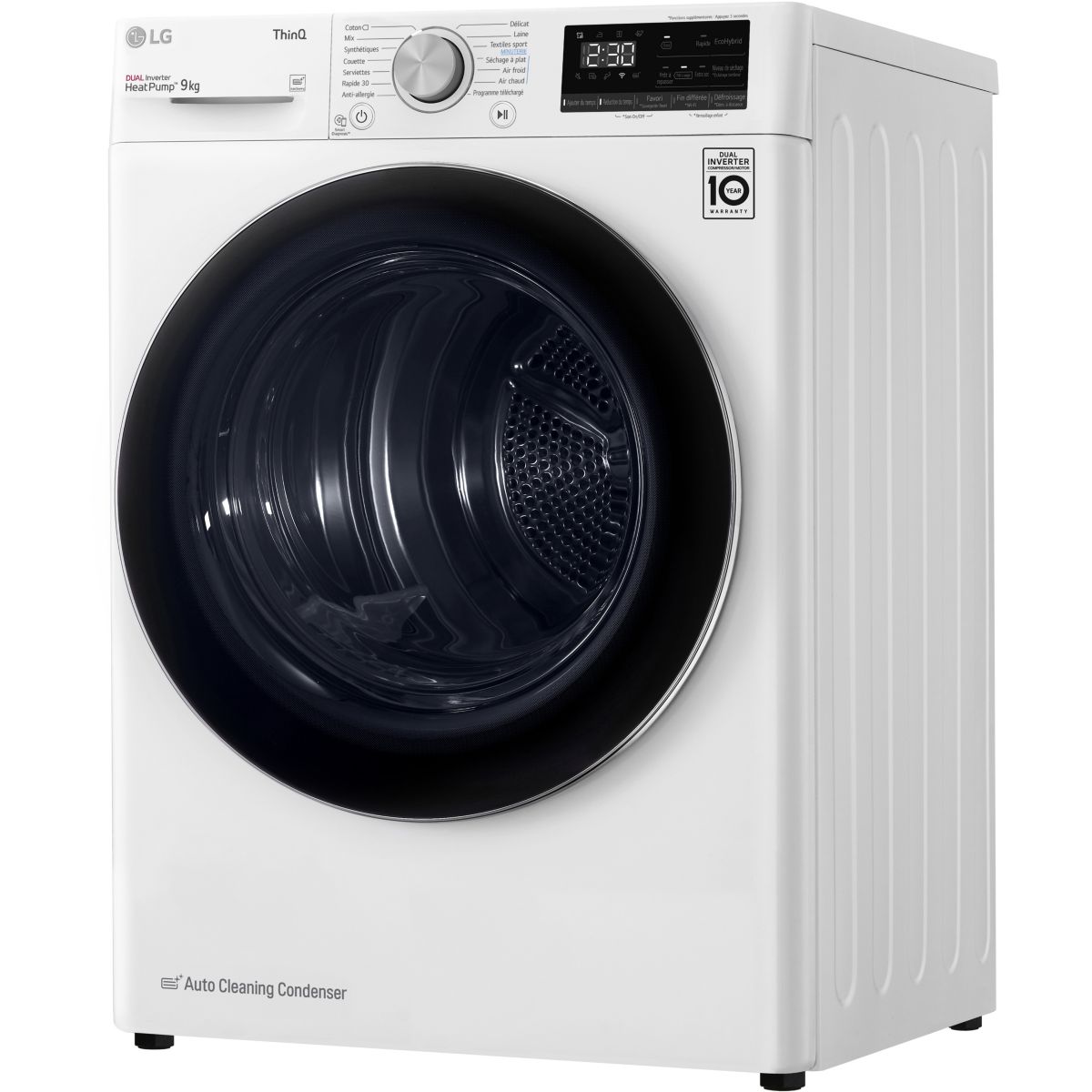 Sèche Linge Pompe À Chaleur Rh9v50wh blanc, LG