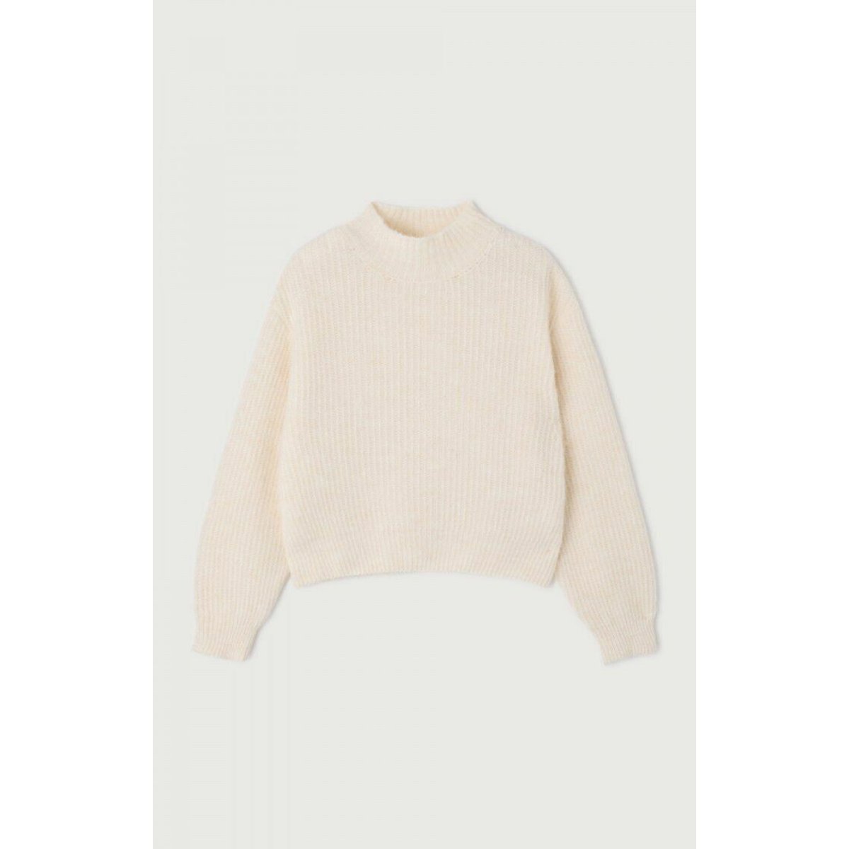 East Funnel Neck Jumper pearl, AMERICAN VINTAGE
