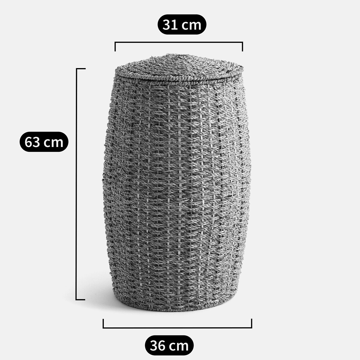 Panier à linge ou de rangement JUBO naturel, LA REDOUTE INTERIEURS
