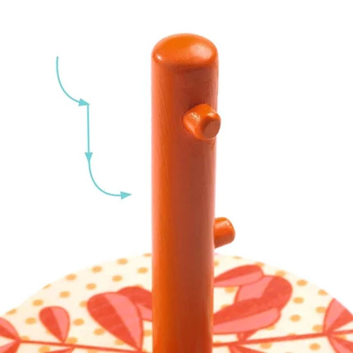 Jeu d'éveil en bois à empiler et à visser multicolore, DJECO