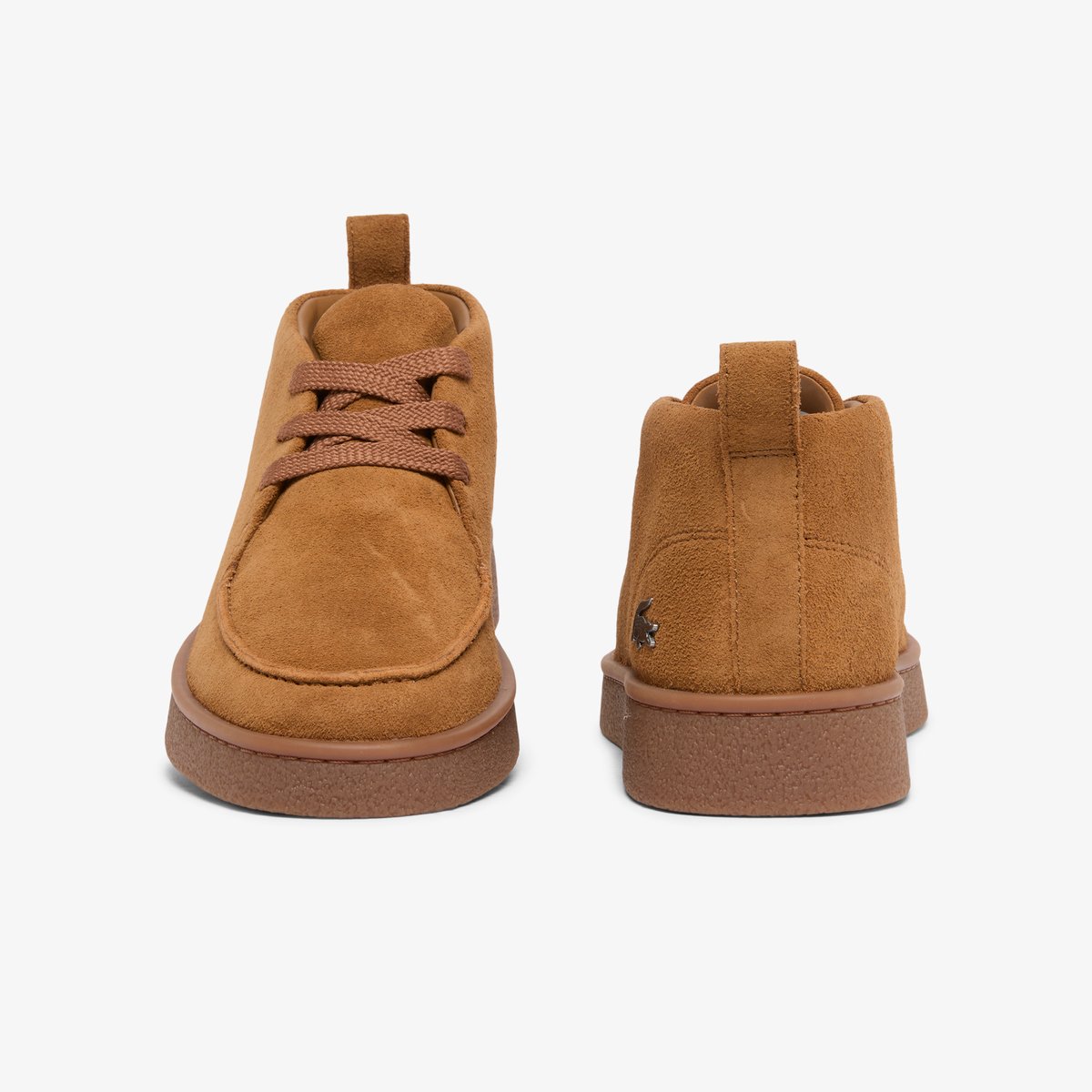 Sneakers Baseshot Chukka homme en suède marron-524, LACOSTE