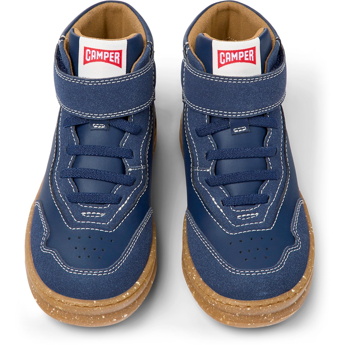 Baskets Runner Four cuir bleu foncé, CAMPER