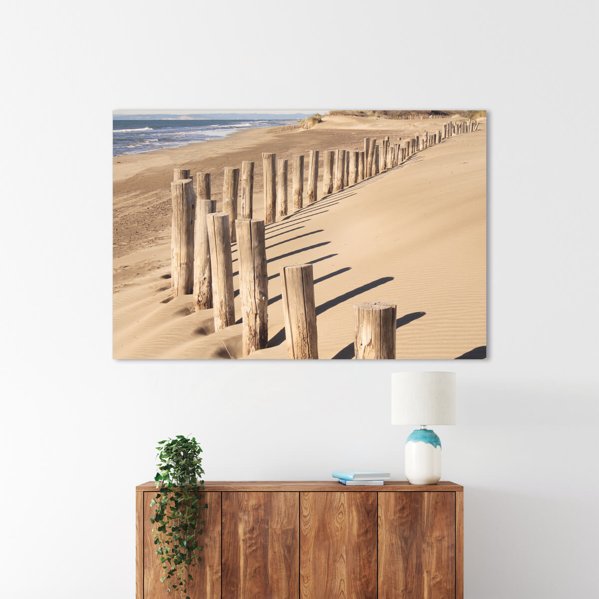 Tableau Mural Chemin Bois PLAGE tableau en verre synthétique, CEANOTHE