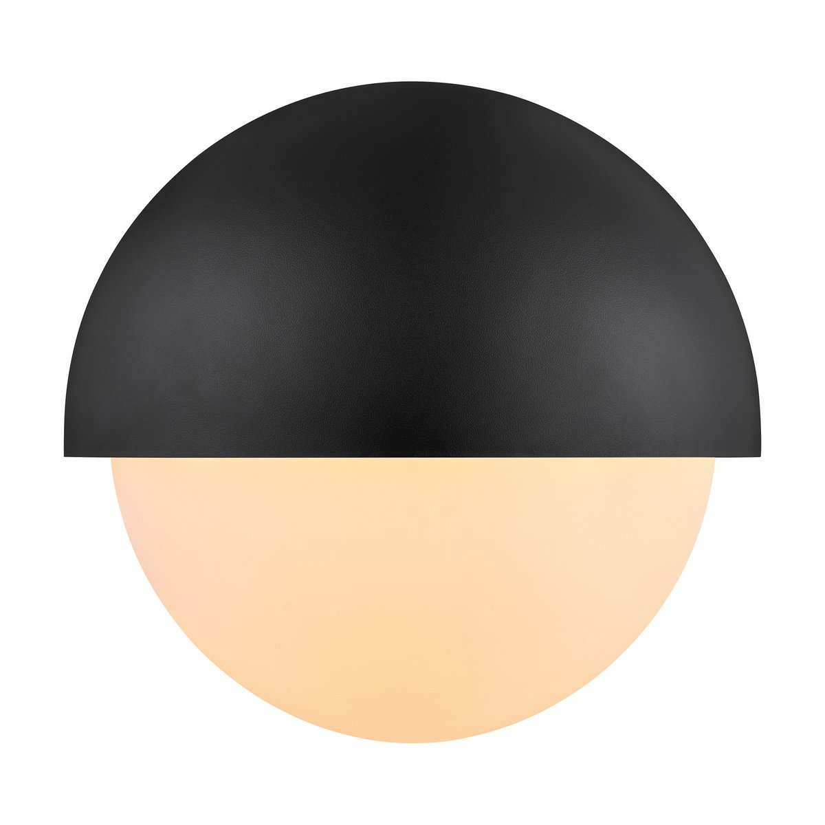Applique murale extérieure ronde demi-lune en plastique, SCORPIUS noir, NORDLUX