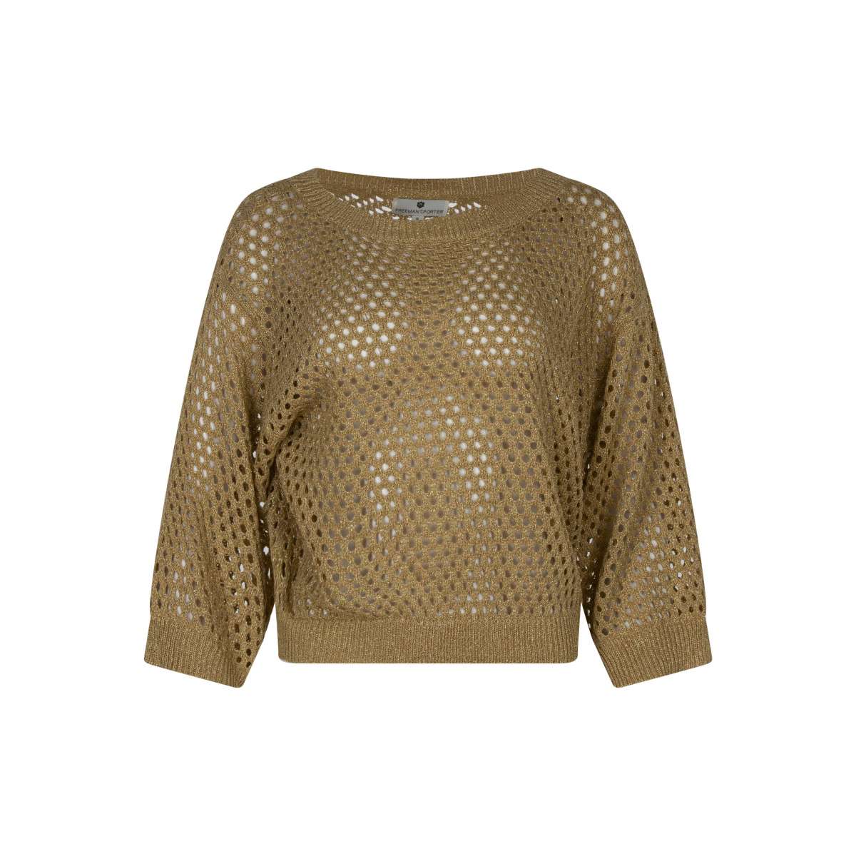 Pull col rond jaune, FREEMAN T. PORTER
