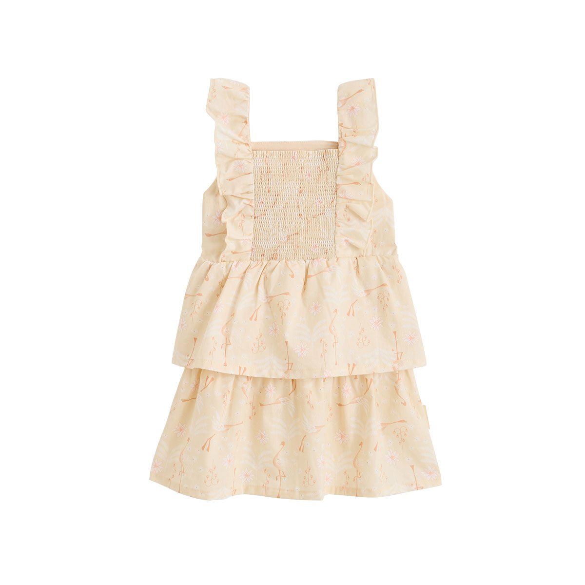 Robe enfant en popeline Poésie d'été vanille, PETIT BEGUIN