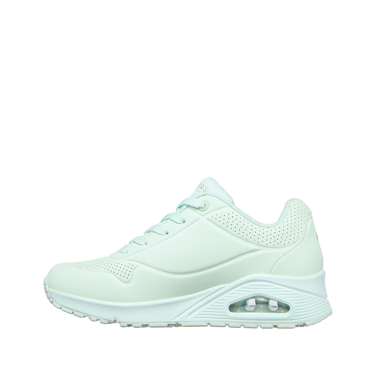 Baskets Uno Frosty Kicks blanc/vert, SKECHERS