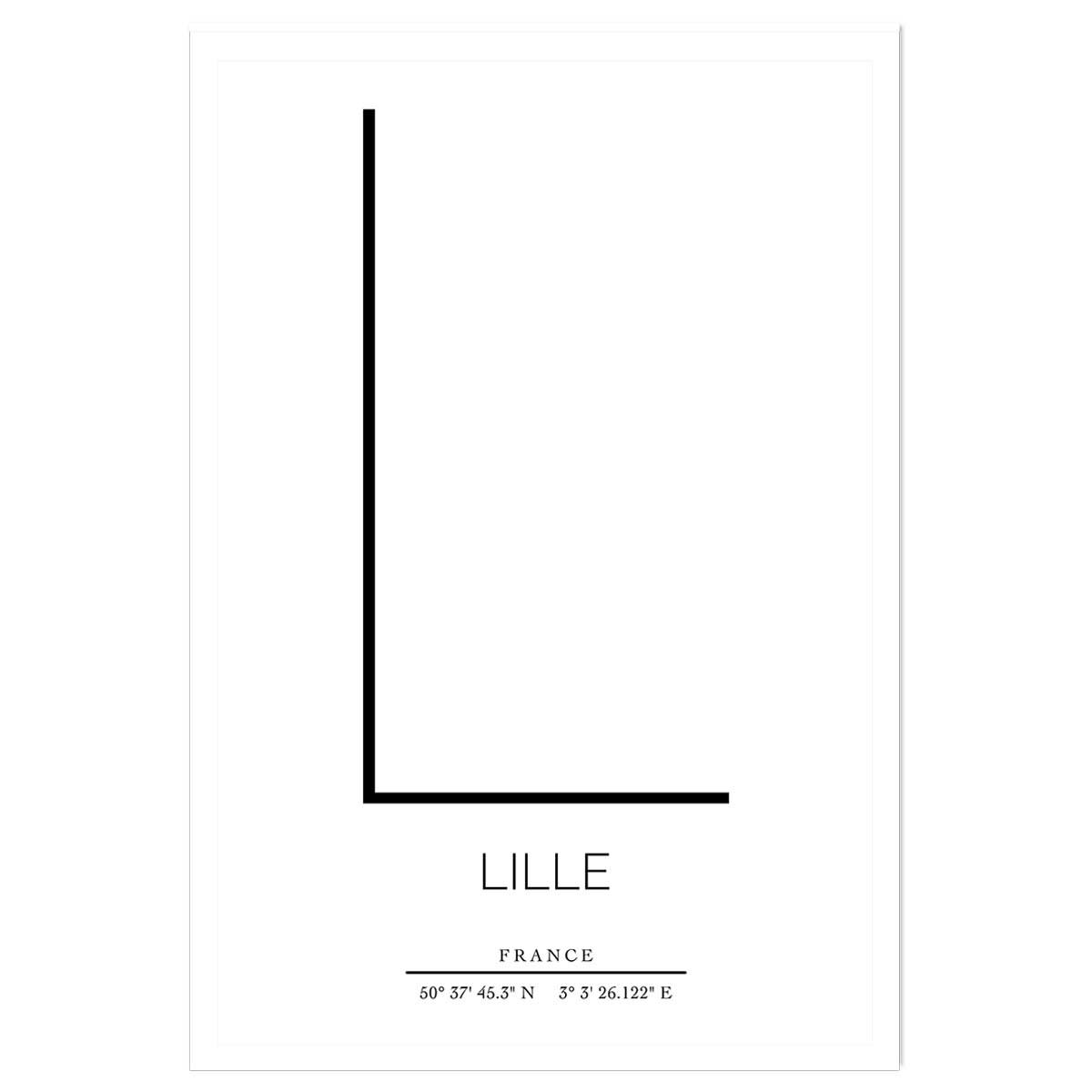 Poster l lille affiche seule, HEXOA