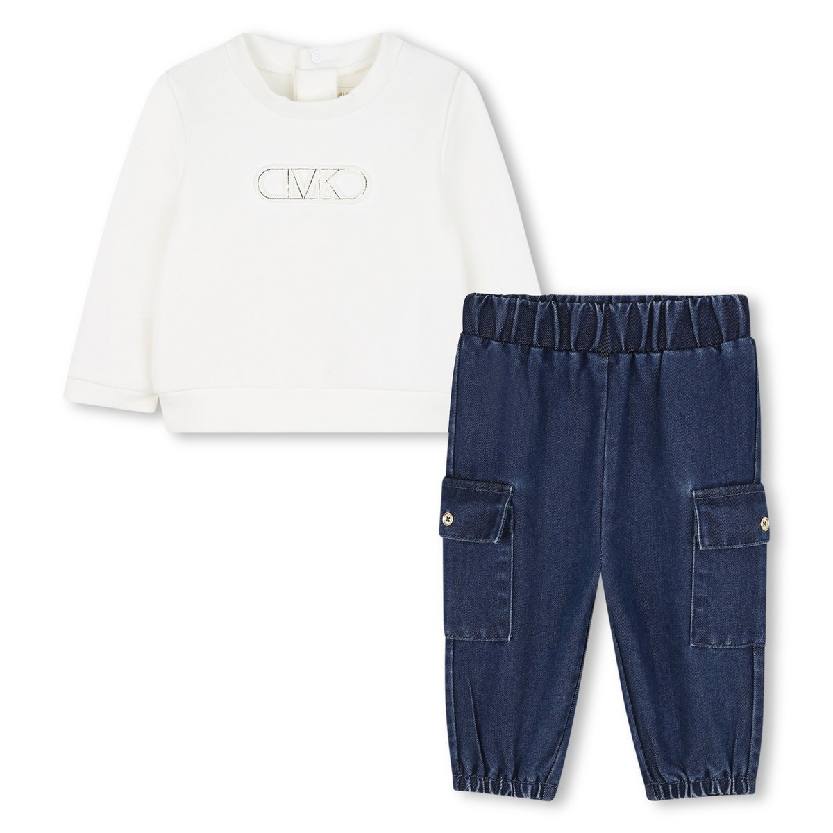Ensemble sweat et pantalon blanc bleu, MICHAEL KORS