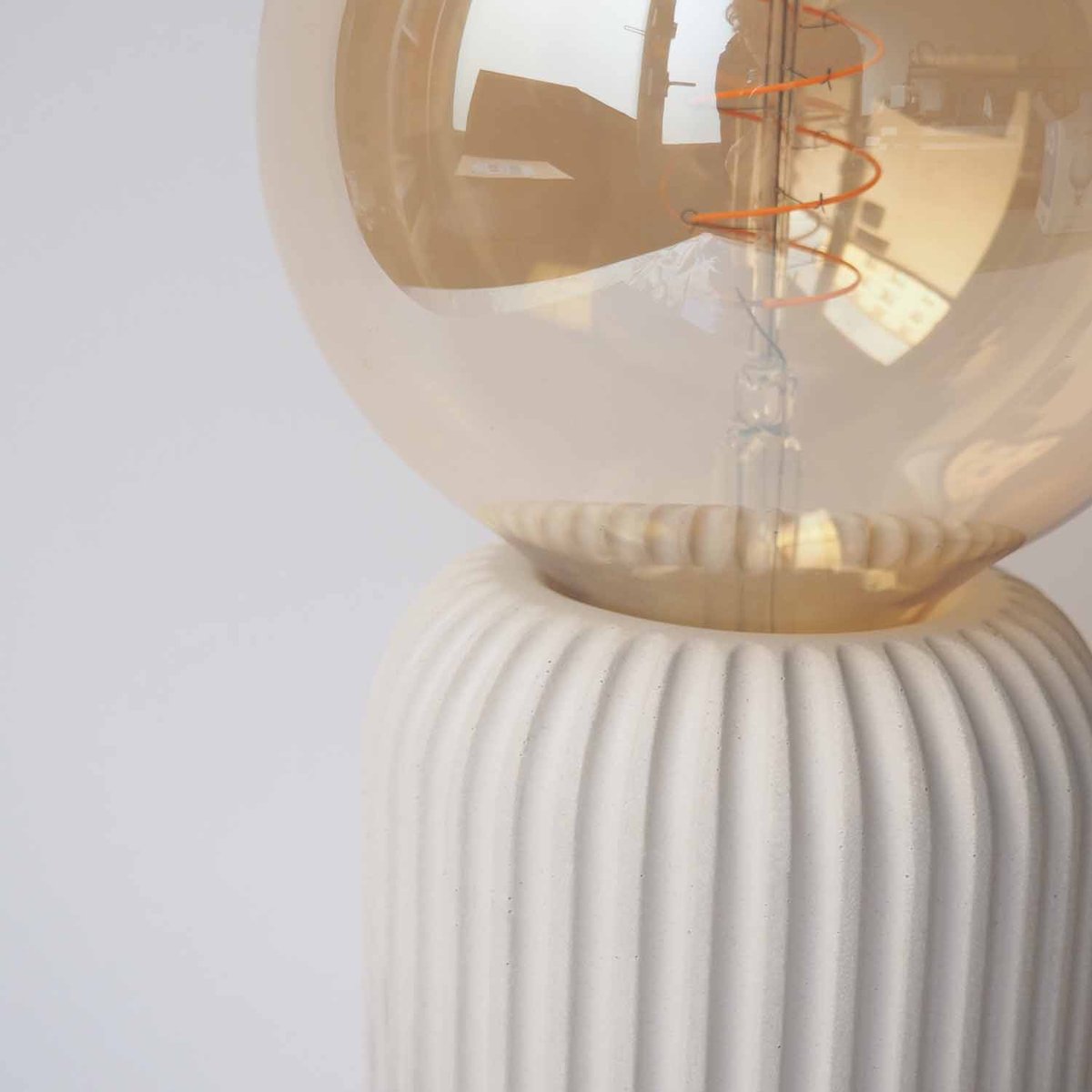 Lampe à poser béton - FROUFROU blanc, GONE'S