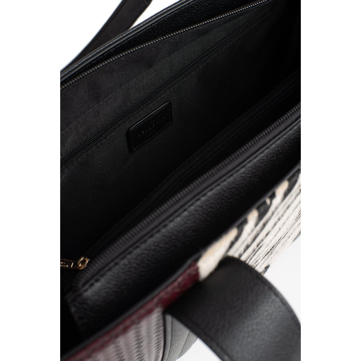 Sac porté épaule 2 anses ZOÉ noir, HEXAGONA