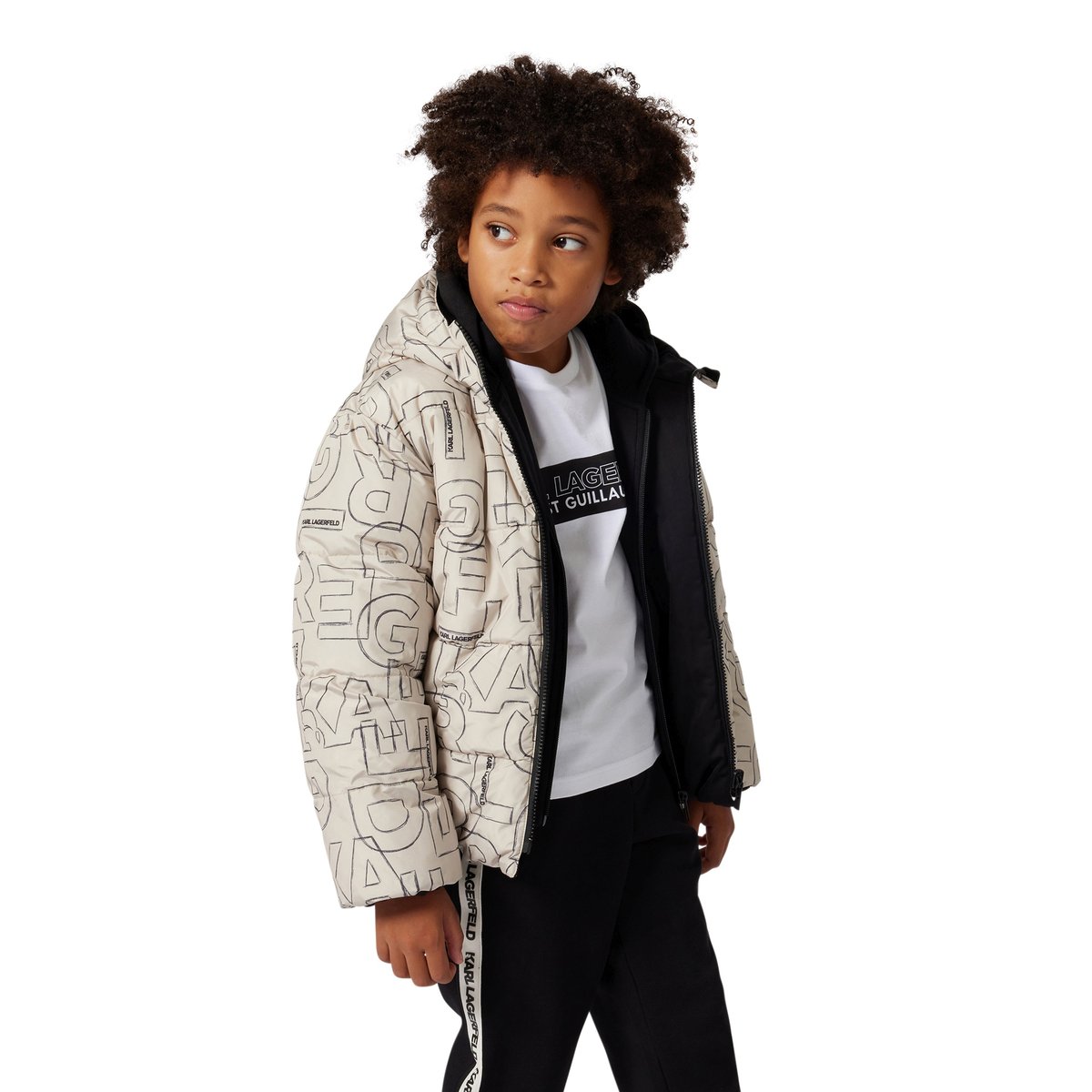 T-shirts à manches courtes blanc, KARL LAGERFELD KIDS
