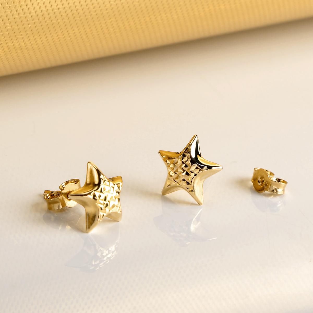 Boucles d'oreilles en or jaune 750 CLASSIC or jaune, BLUESPIRIT