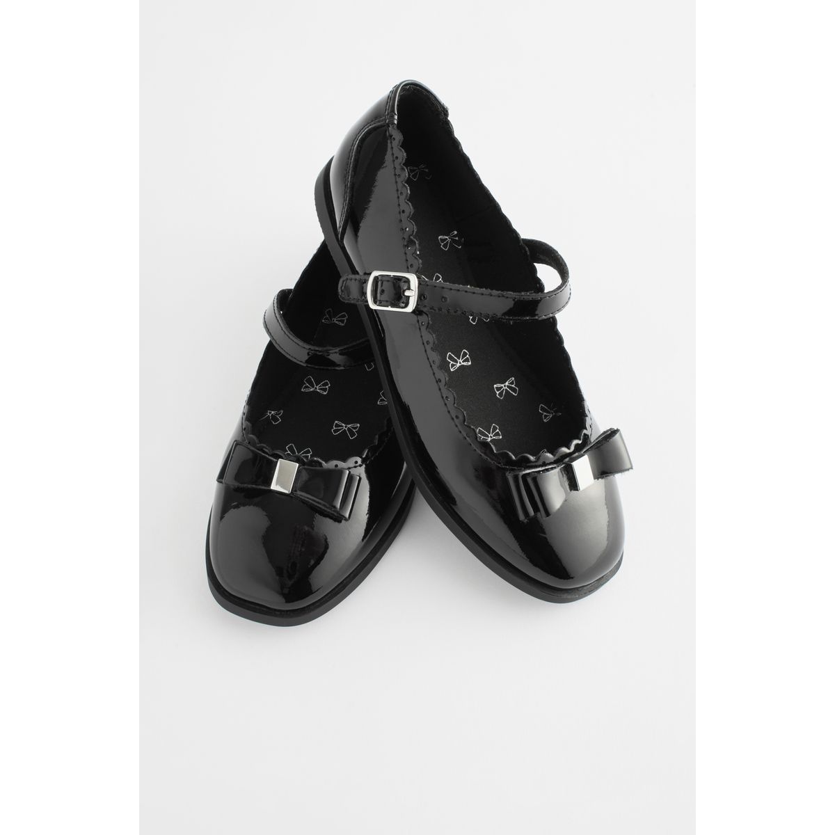 Babies d'école avec nœud coupe classique noir, NEXT