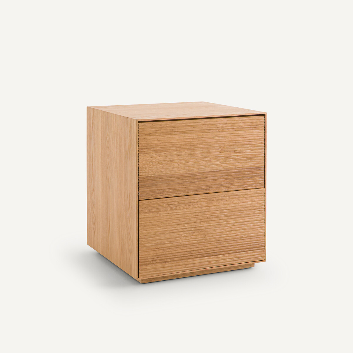Contenitore per scrivania a 2 cassetti, impiallacciato rovere e Mikube quercia naturale, AM.PM