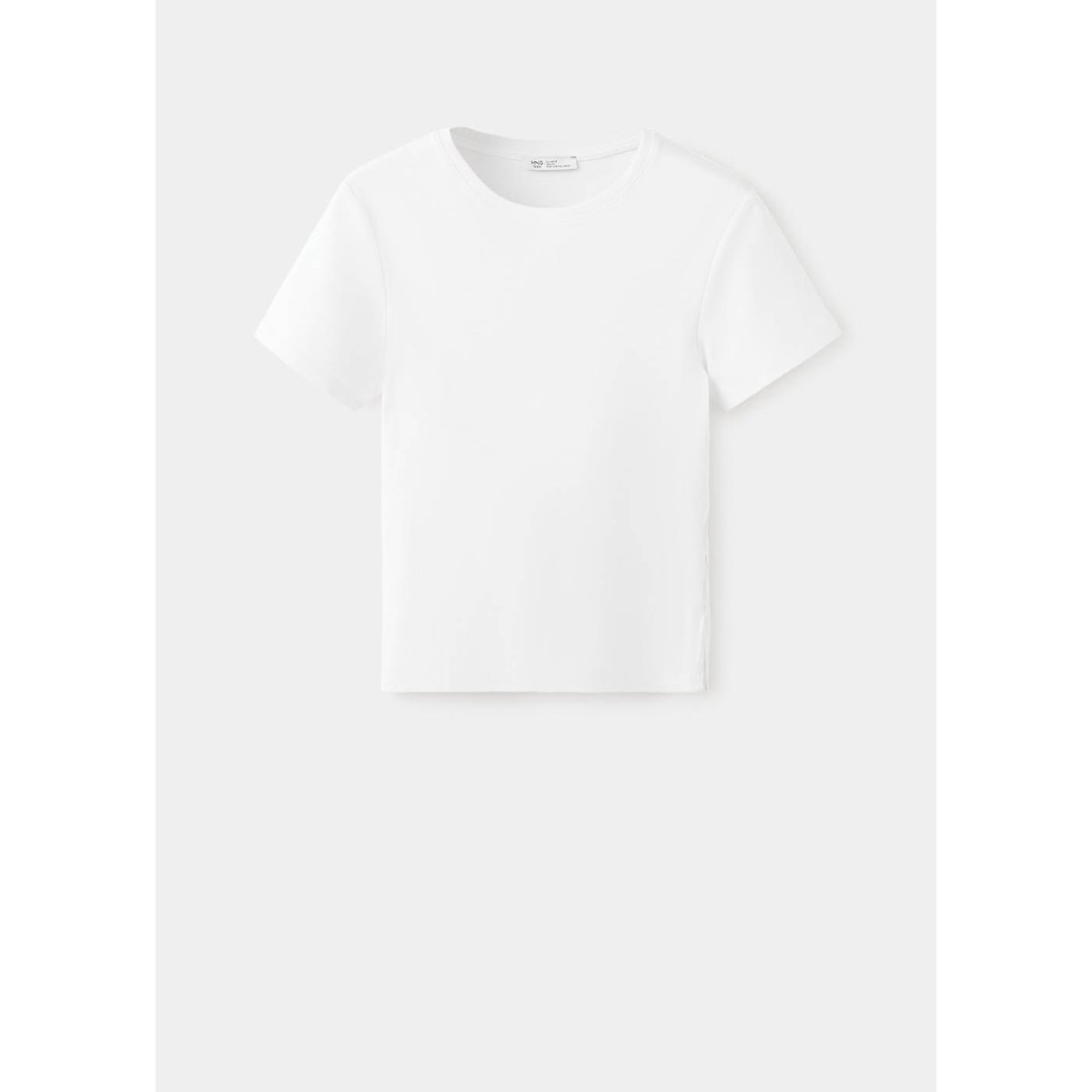 T-shirt détail ouverture blanc cassé, MANGO TEEN