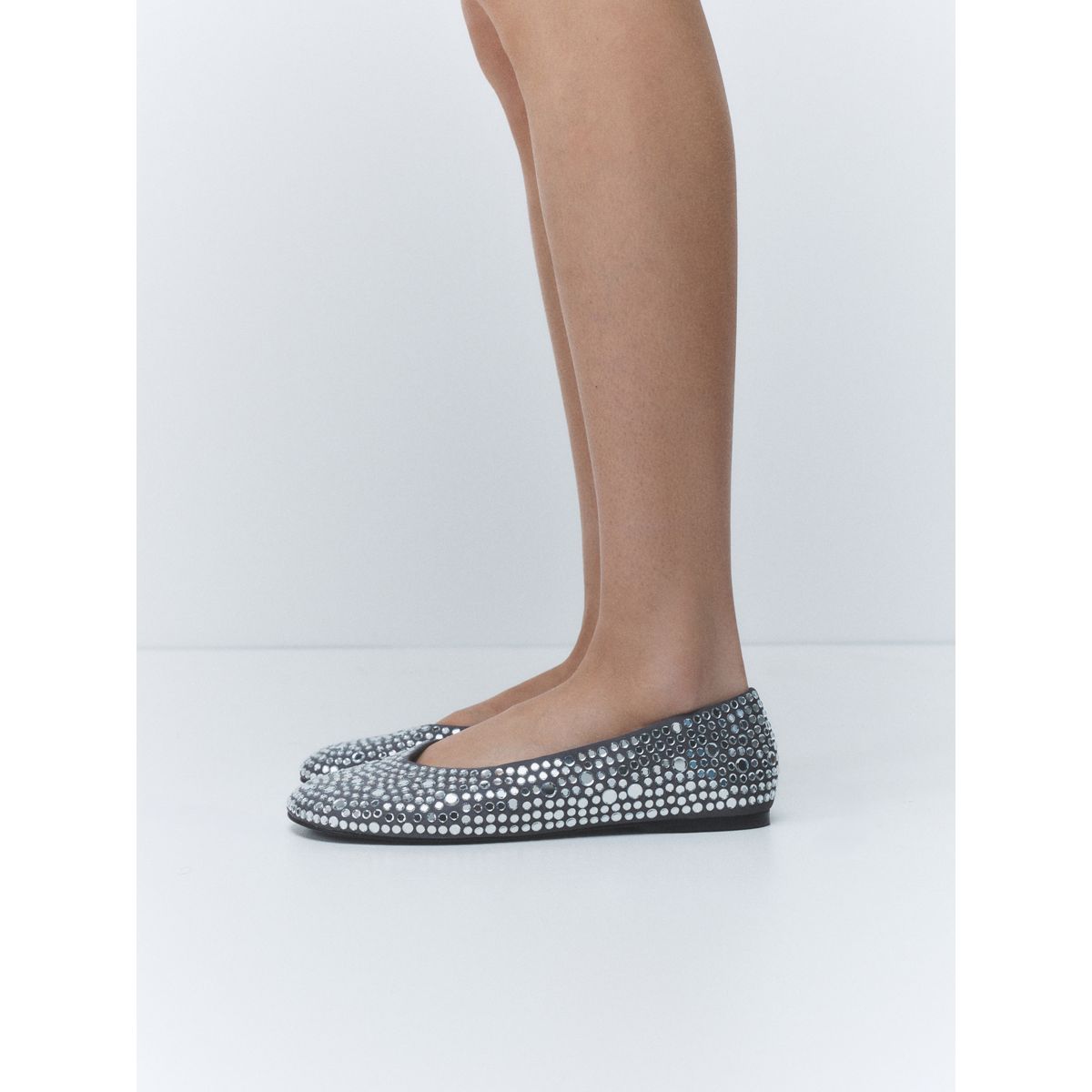 Ballerines à bout recourbé forever comfort® argent, NEXT