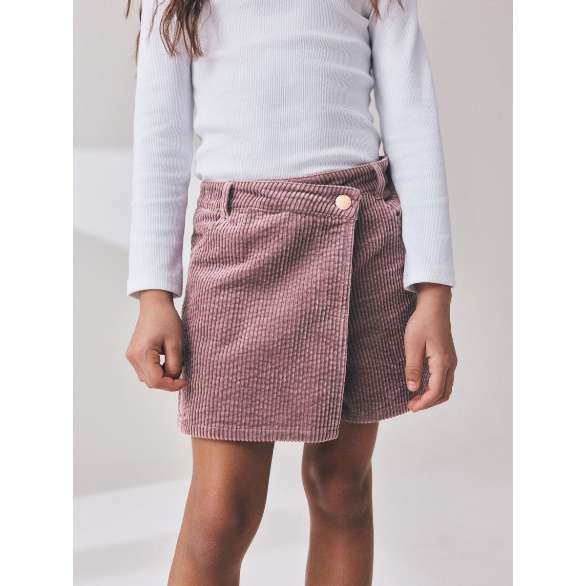 Jupe-short portefeuille cordon rose, NEXT