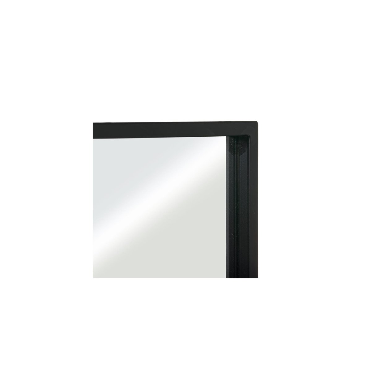 Miroir Fenêtre Métal Noir - 90x120cm noir, WADIGA