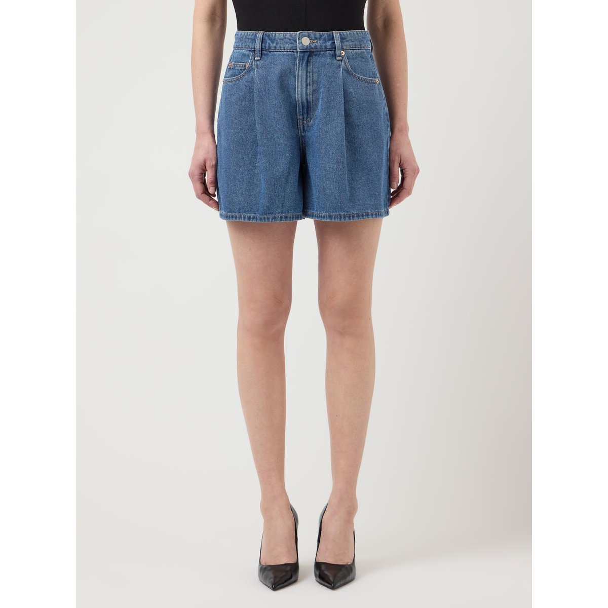 Shorts En Jean medium blue denim, YAS