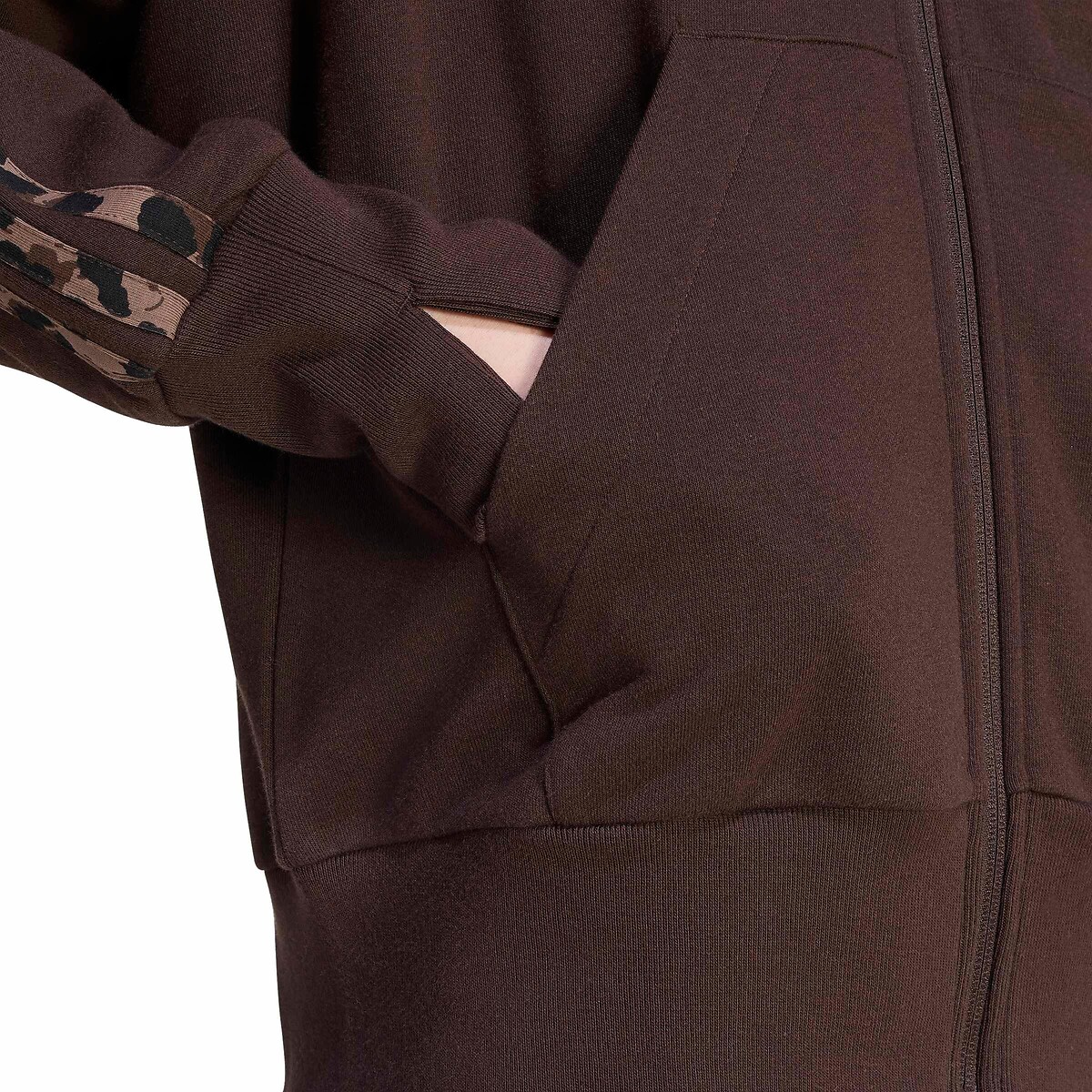 Essentials Leopard Print Long Sleeve Zip-Up Hoodie leopard print, ADIDAS SPORTSWEAR